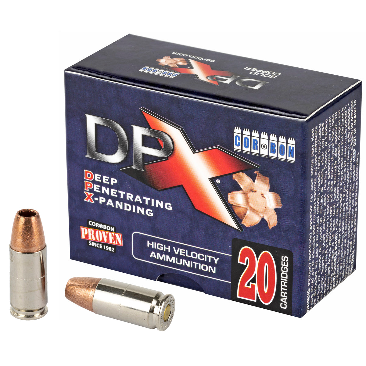 CORBON DPX 9MM+P 115GR BRNS X 20RD