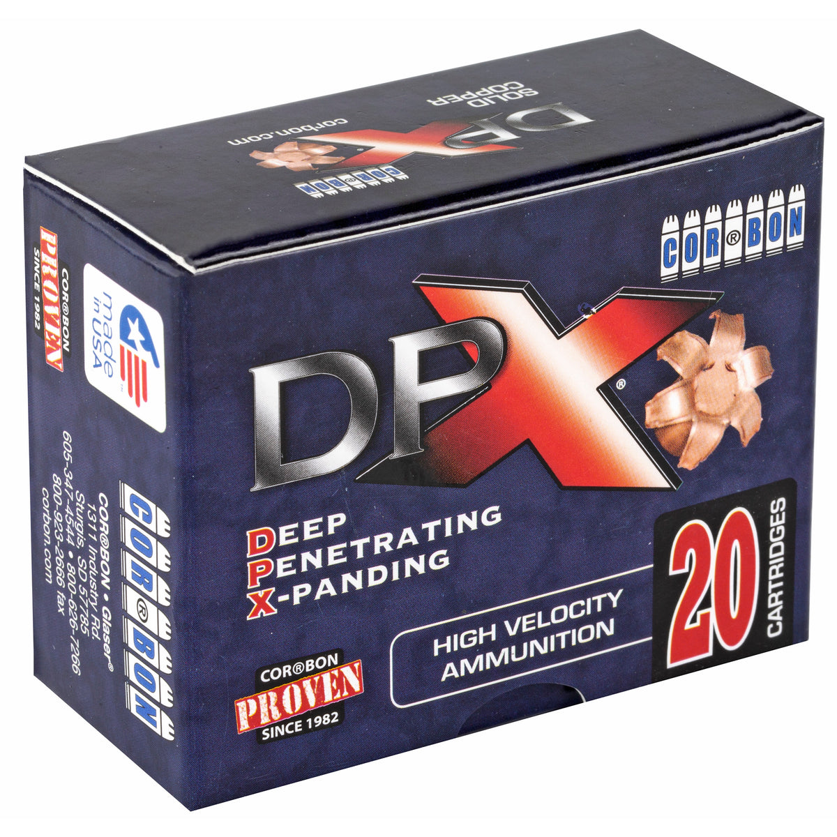 CORBON DPX 9MM+P 115GR BRNS X 20RD