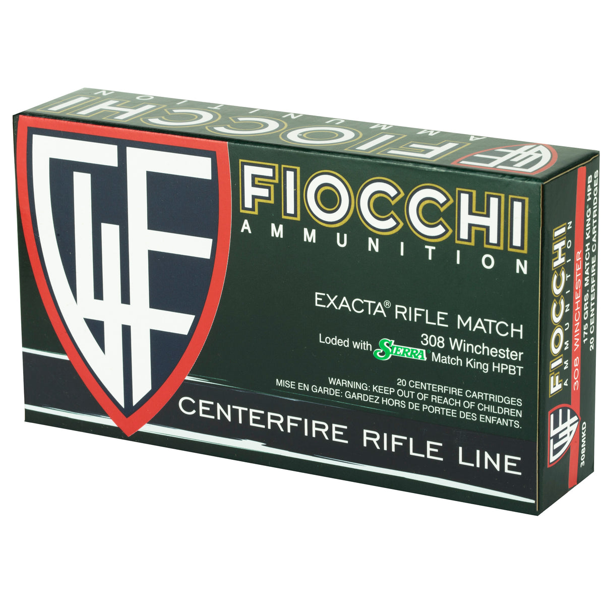 FIOCCHI 308WIN 175GR HPBT MK 20/200 - American Ordnance