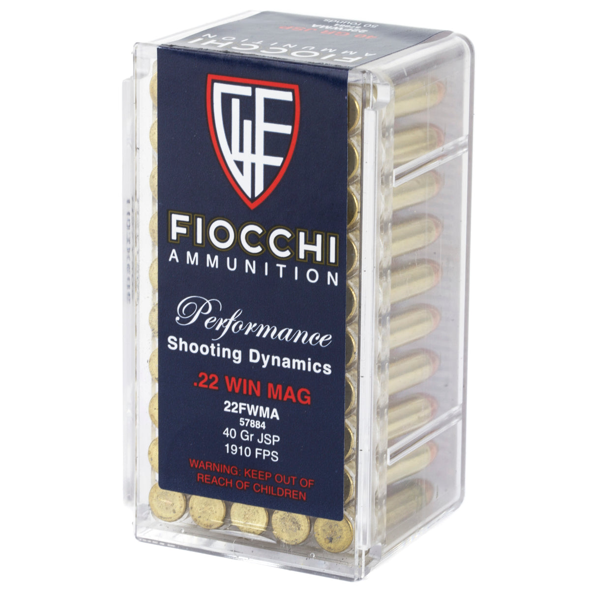 FIOCCHI 22WMR 40GR JSP 50/2000 - American Ordnance