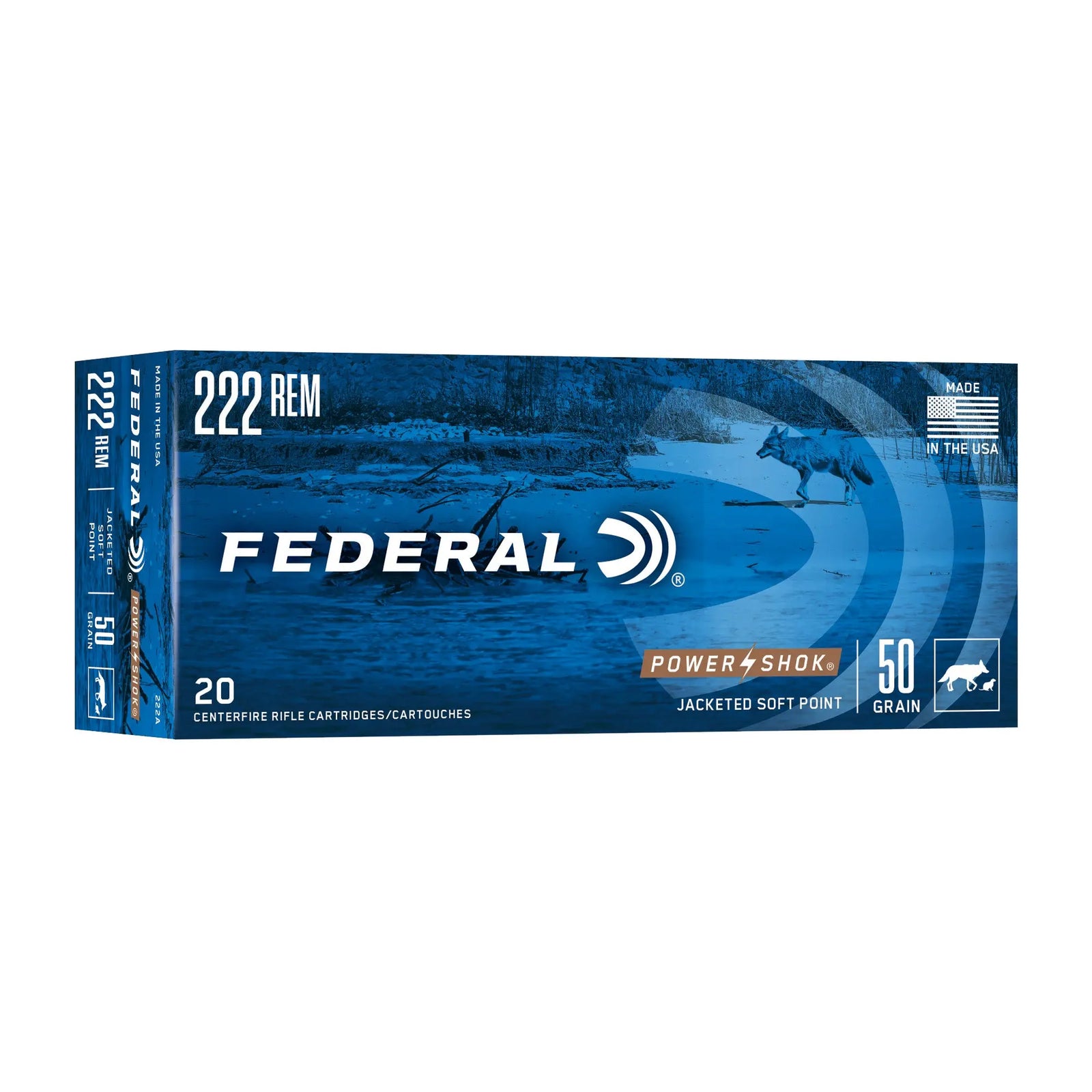 FED PWRSHK 222REM 50GR SP 20/200 - American Ordnance