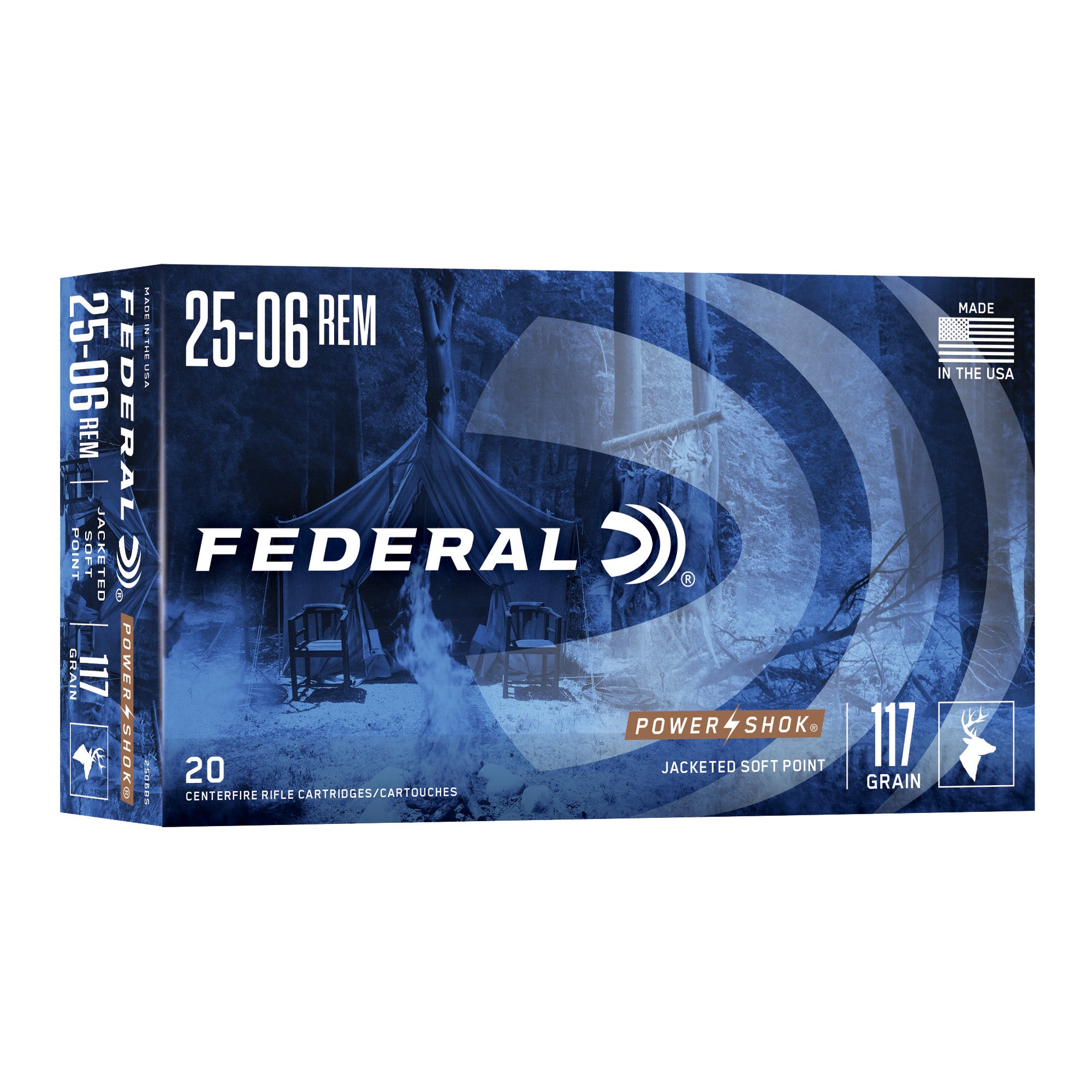 FED PWRSHK 2506 117GR SP 20/200 - American Ordnance