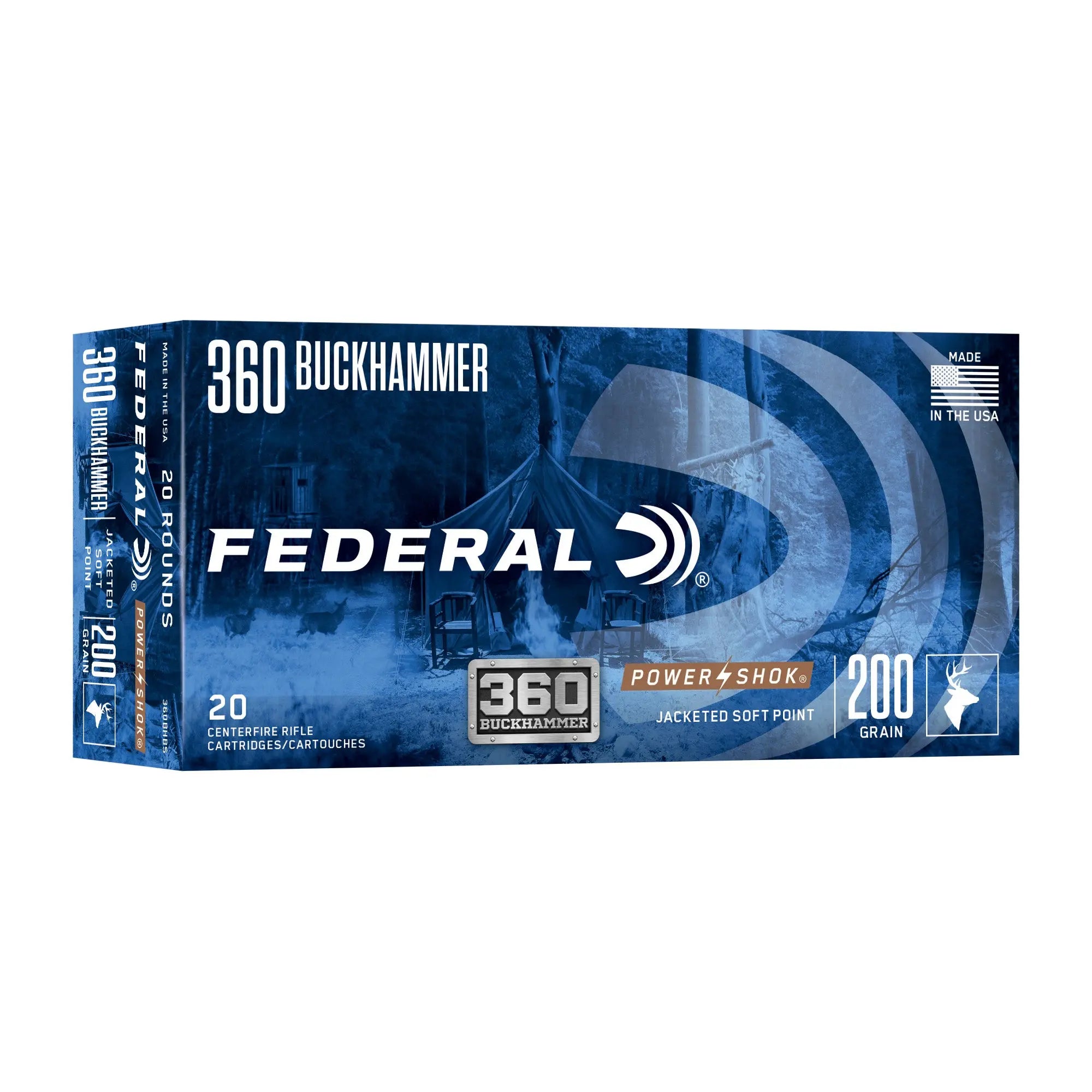 FED PWRSHK 360 BCKHMMR 200GR 20/200 - American Ordnance
