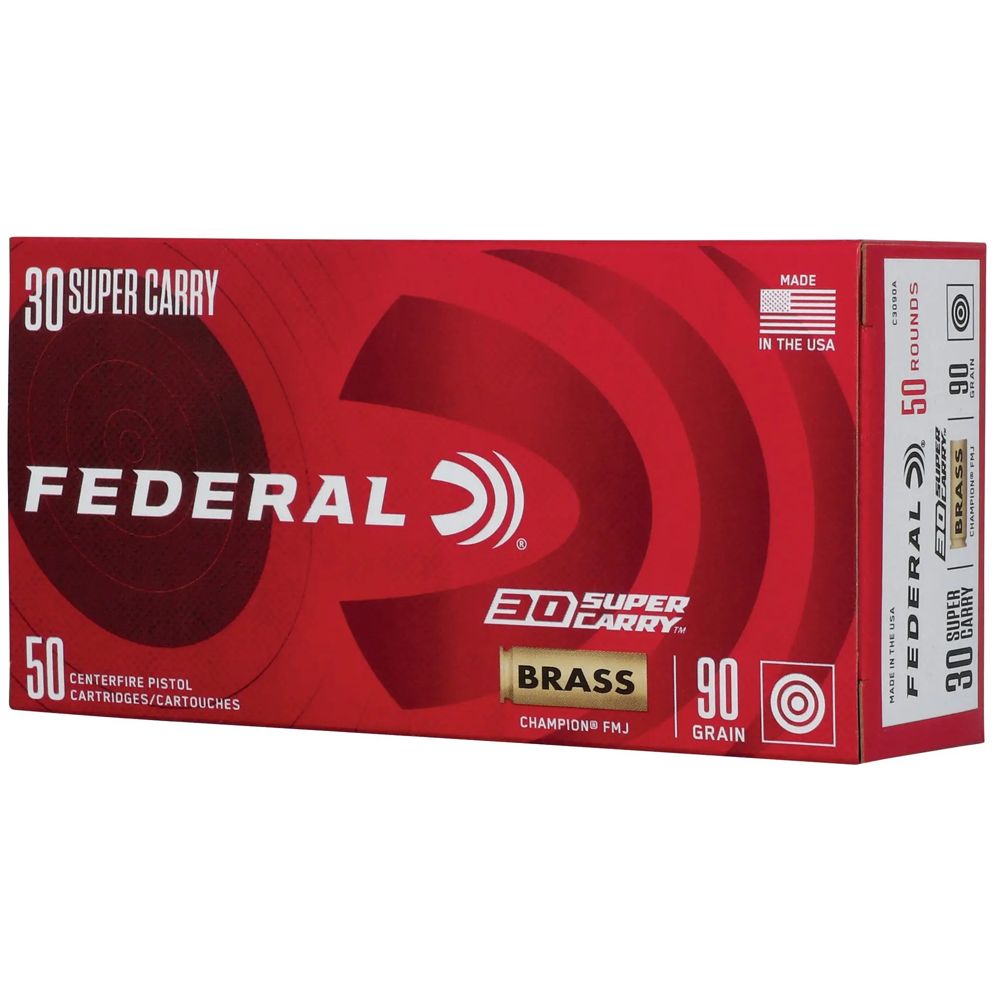 FED CHAMP 30 SUPER CARRY 90GR FMJ - American Ordnance