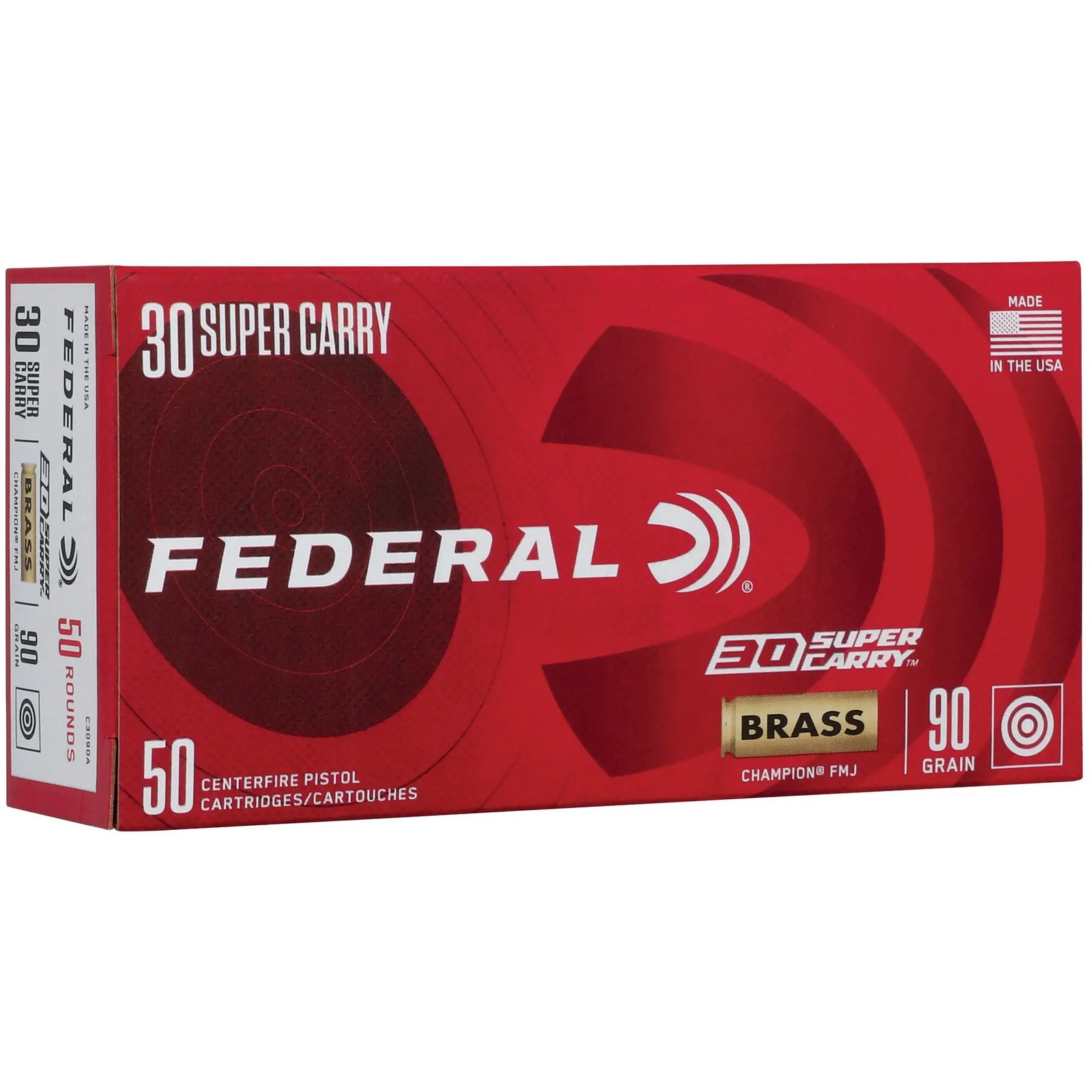FED CHAMP 30 SUPER CARRY 90GR FMJ - American Ordnance