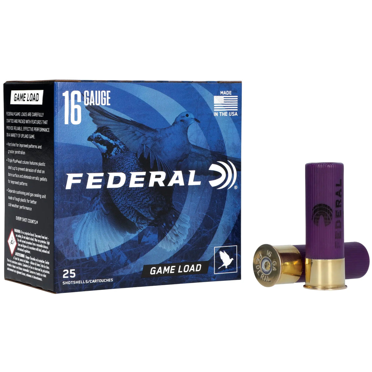 FED GAME LOAD 16GA 2 3/4 #7.5 25/250 - American Ordnance