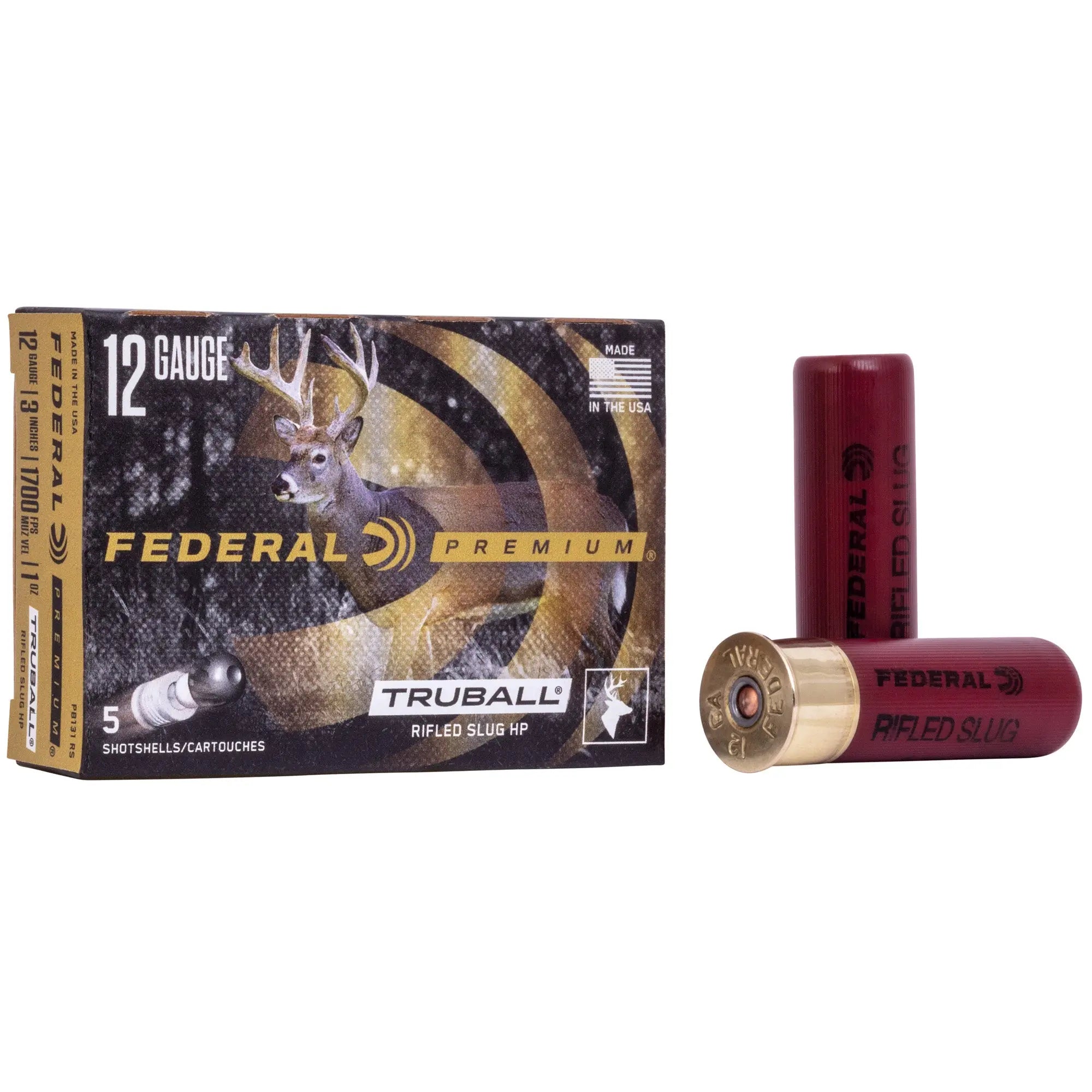 FED VSHOK 12GA 3" TB SLUG HP 5/250 - American Ordnance