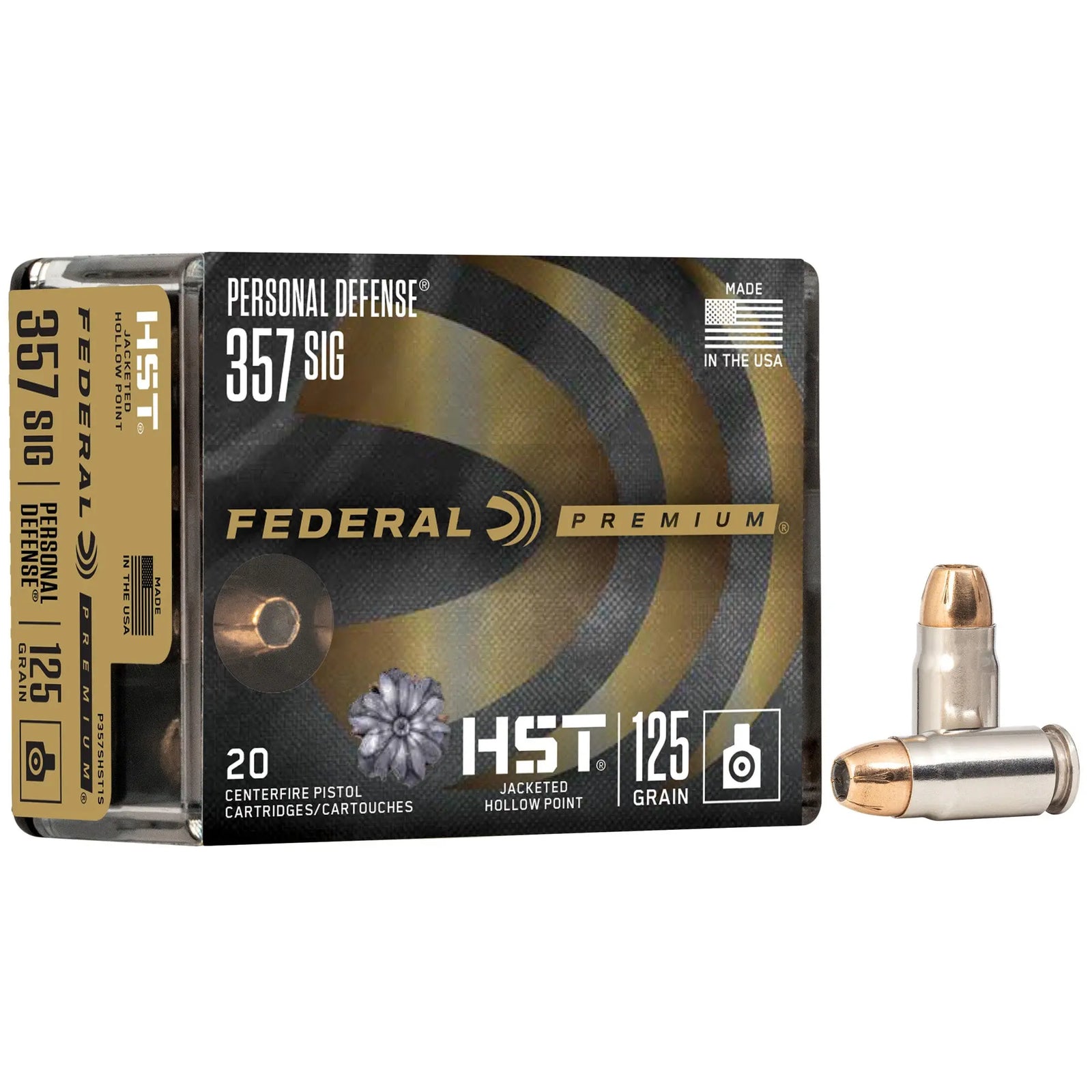 FED PRM HST 357SIG 125GR JHP 20/200 - American Ordnance