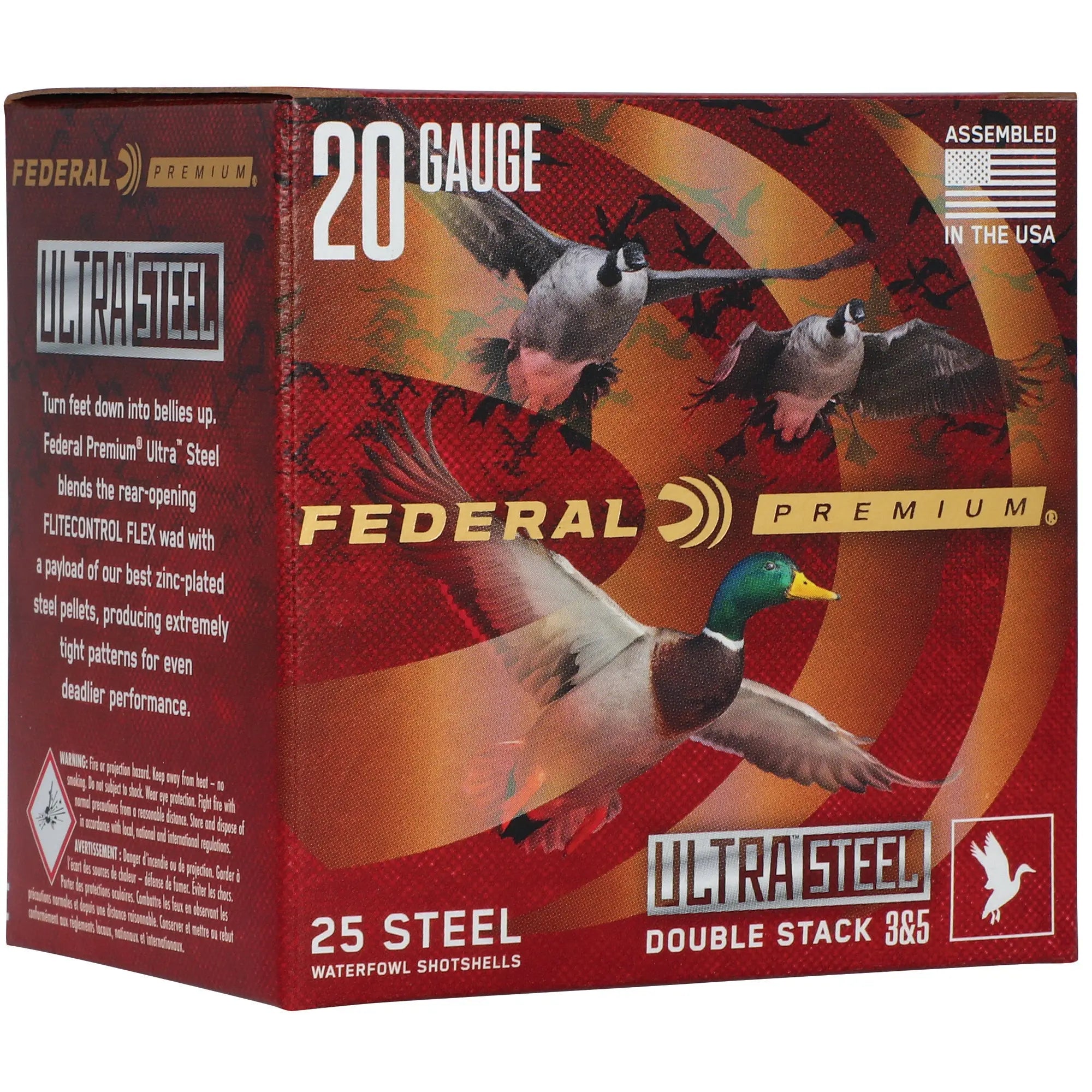FED ULT STL 20GA 3" 1OZ #3/#5 25/250 - American Ordnance