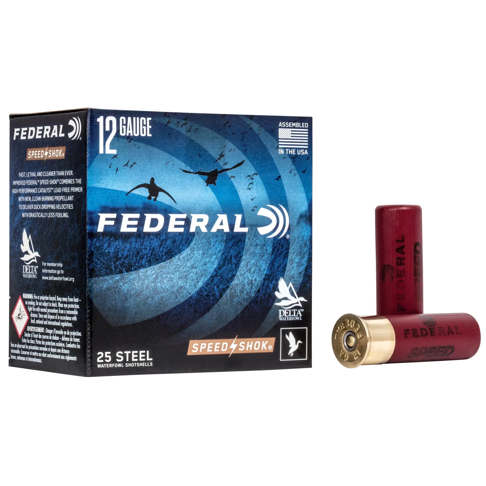 FED SPEED SHOK 12GA 3" #4 25/250 - American Ordnance