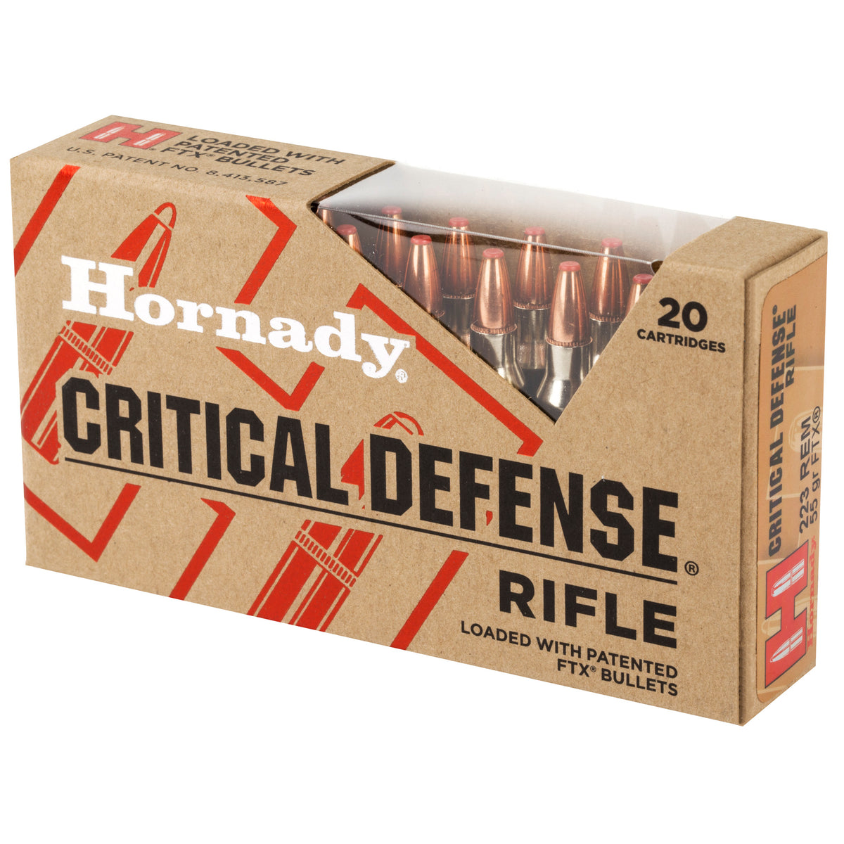 HRNDY CD 223REM 55GR FTX 20/200 - American Ordnance