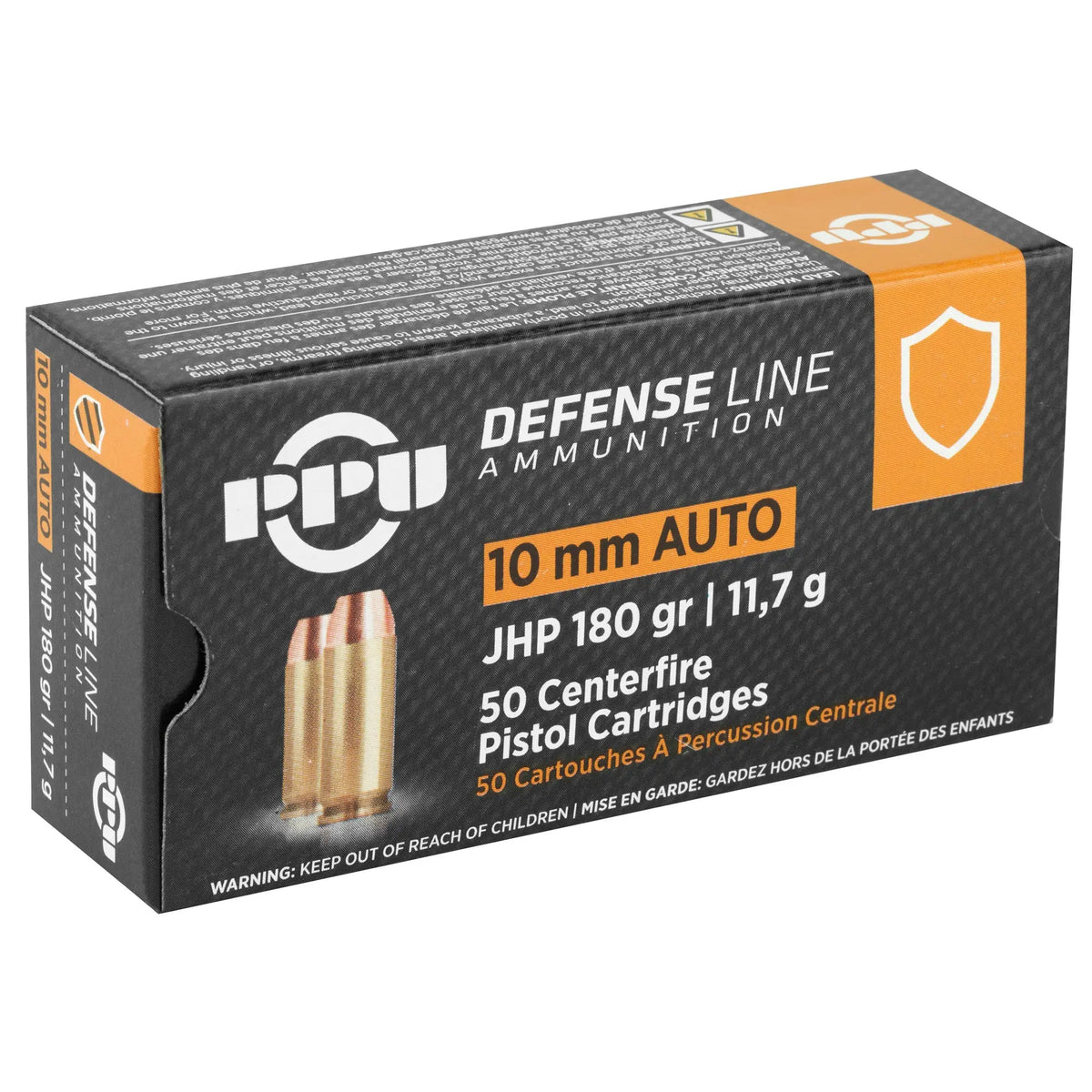 PPU 10MM JHP 180GR 50/500 - American Ordnance