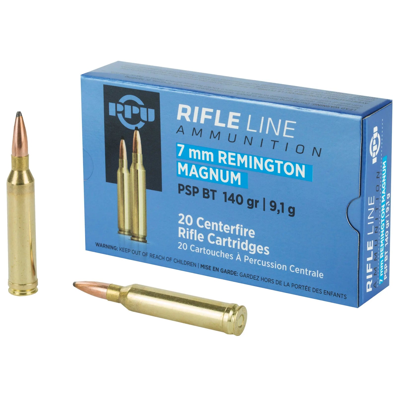 PPU 7MMREM MAG PSP 140GR 20/200 - American Ordnance