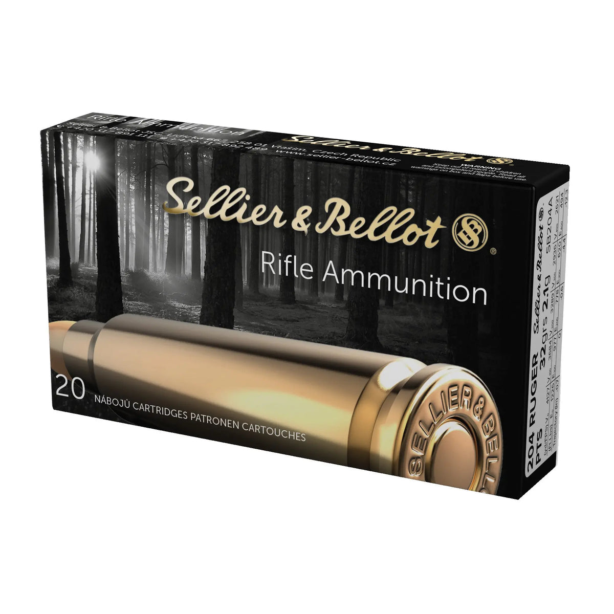 S&amp;B 204 RUGER 32GR PTS 20/1000 - American Ordnance