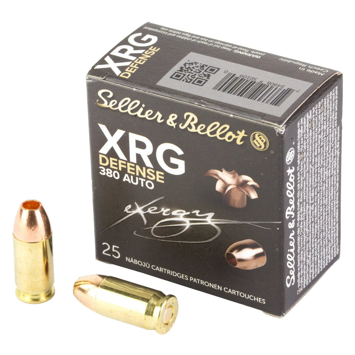 S&amp;B 380 ACP 77GR XRG 25/1000 - American Ordnance