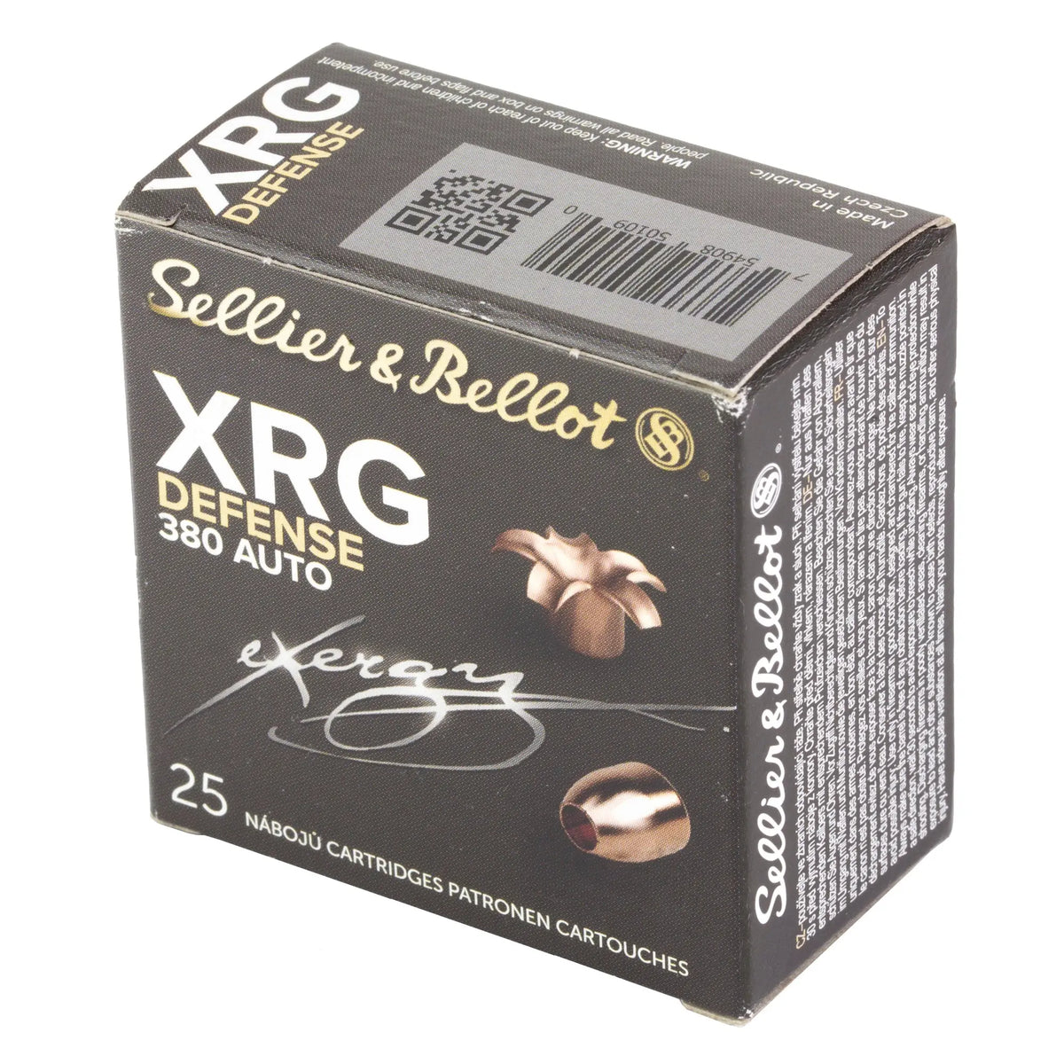 S&amp;B 380 ACP 77GR XRG 25/1000 - American Ordnance