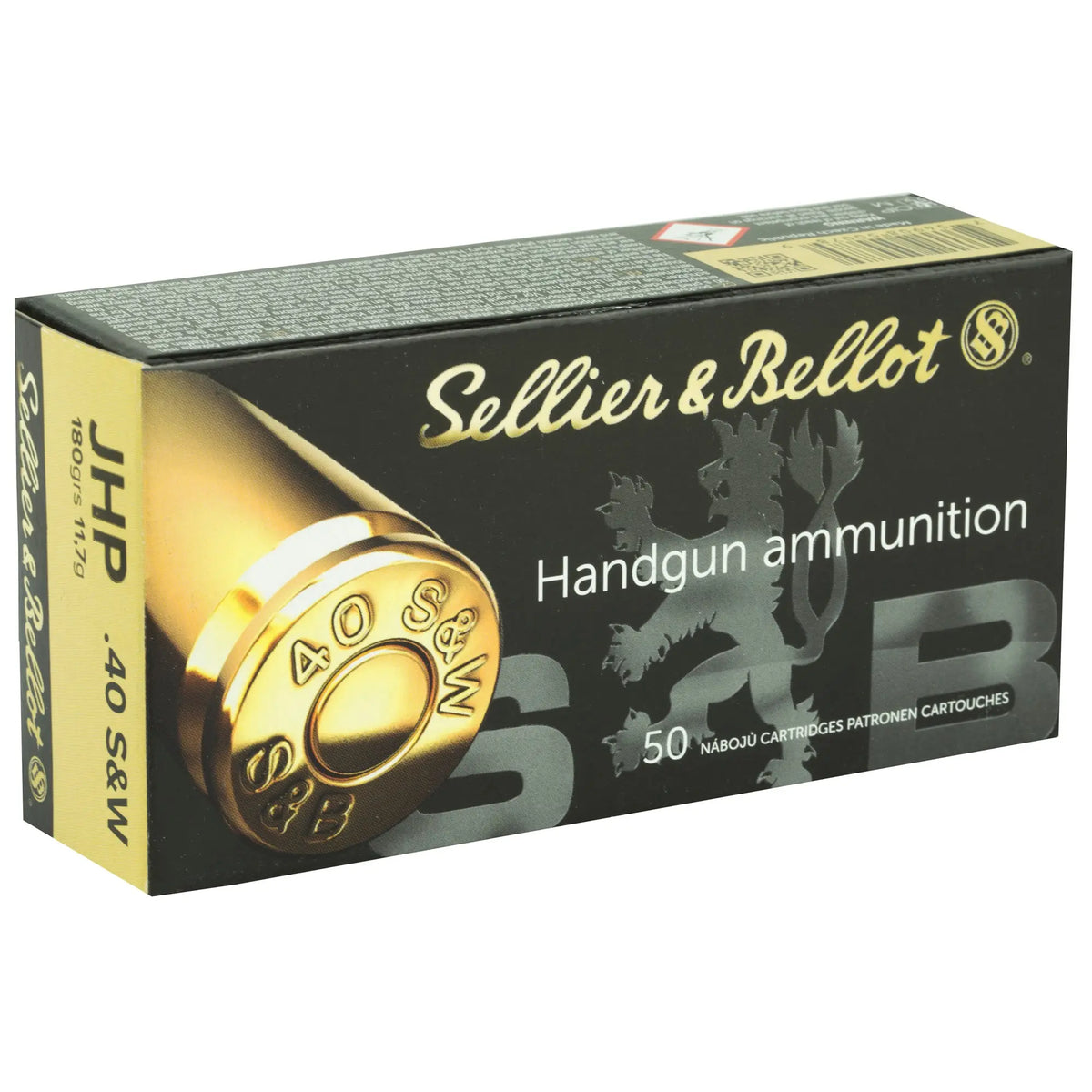 S&amp;B 40SW 180GR JHP 50/1000 - American Ordnance