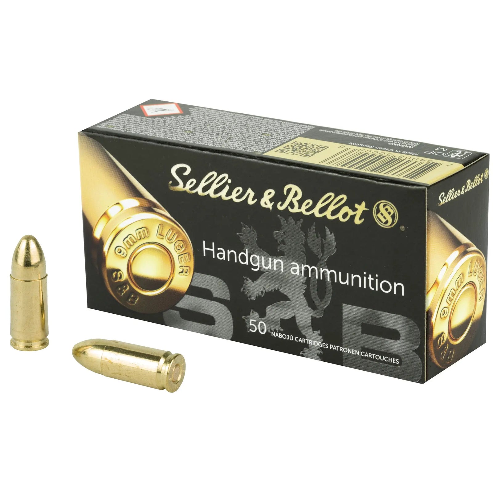 S&B 9MM 115GR FMJ 50/1000 - American Ordnance