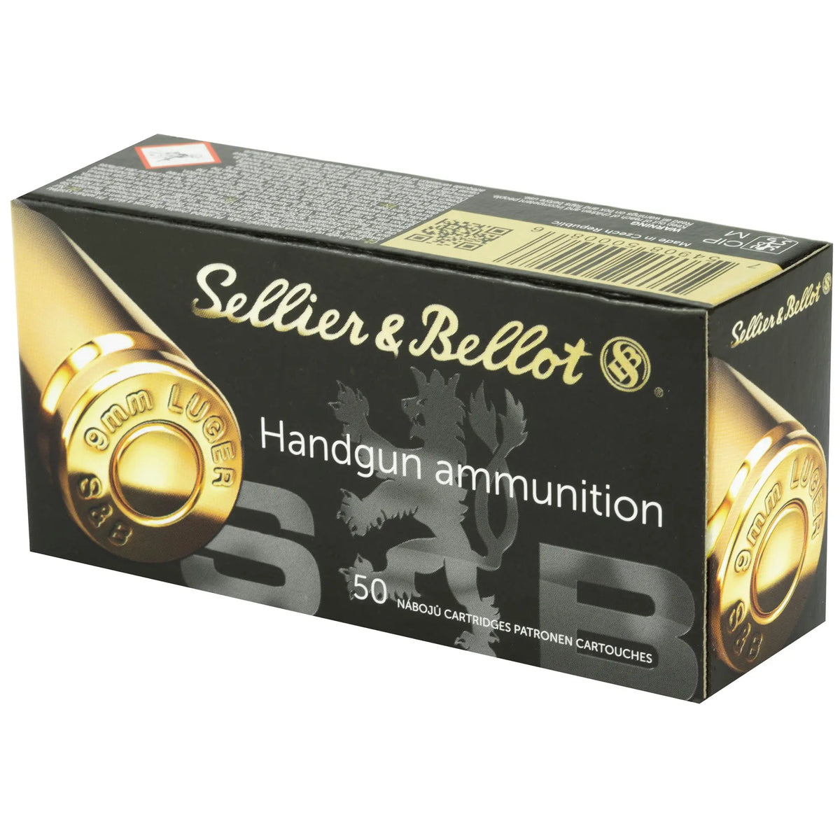 S&amp;B 9MM 115GR FMJ 50/1000 - American Ordnance
