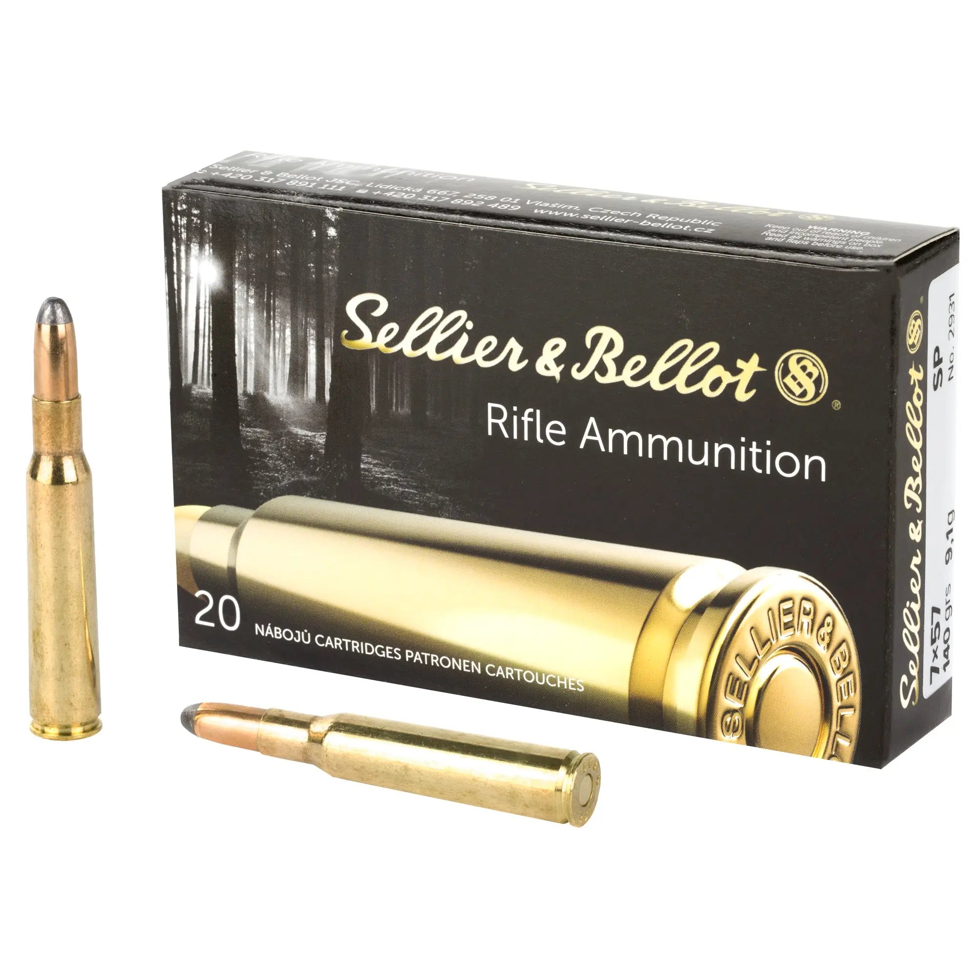 S&B 7X57 140GR SP 20/400 - American Ordnance