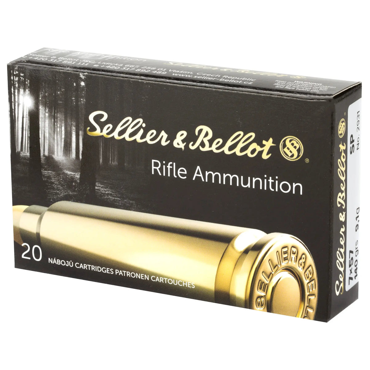 S&amp;B 7X57 140GR SP 20/400 - American Ordnance