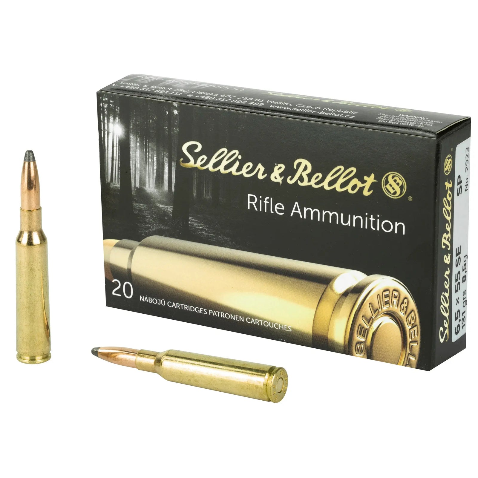 S&B 6.5X55SW 131GR SP 20/400 - American Ordnance