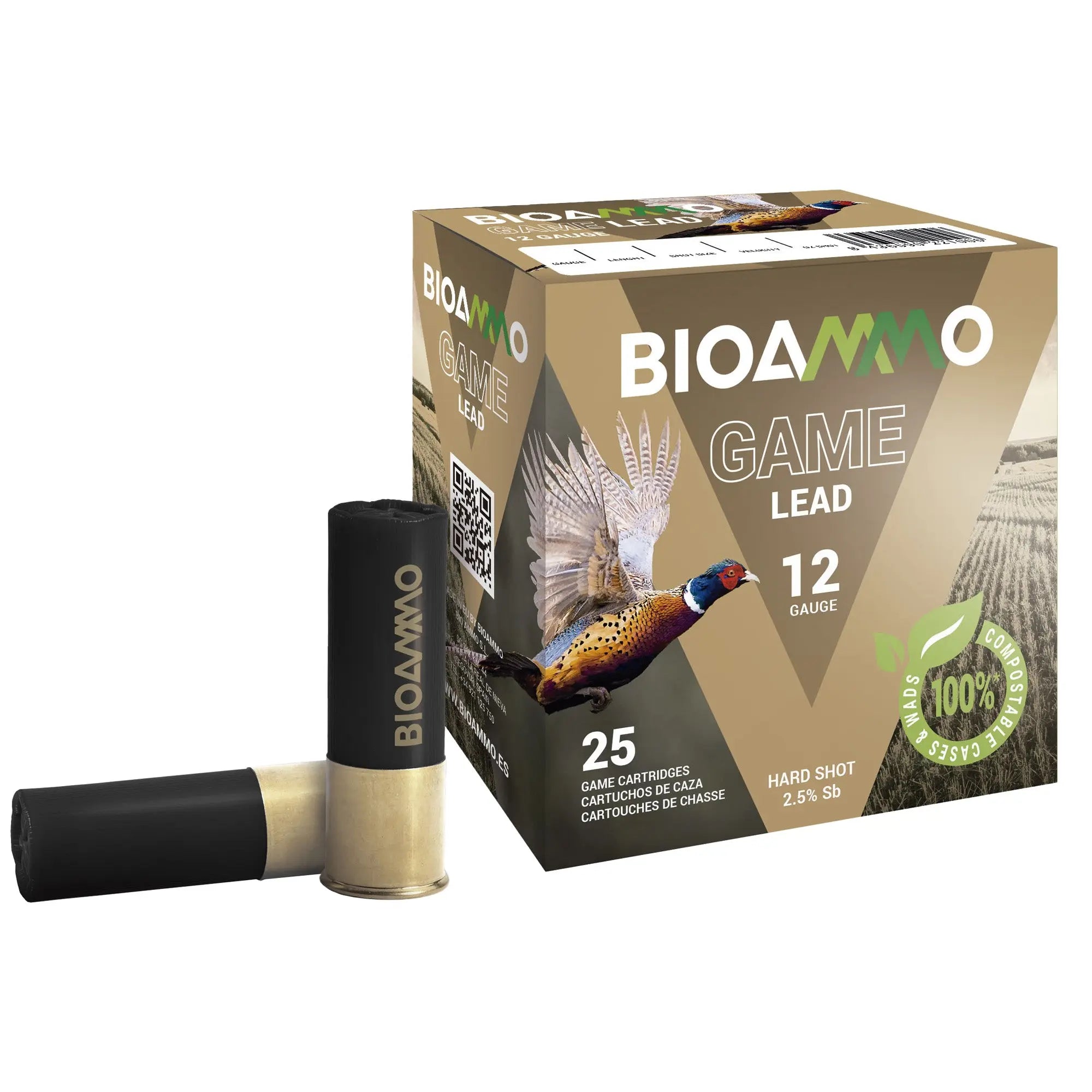WIN BIOAMMO 12GA 2.75" #4 25/250 - American Ordnance
