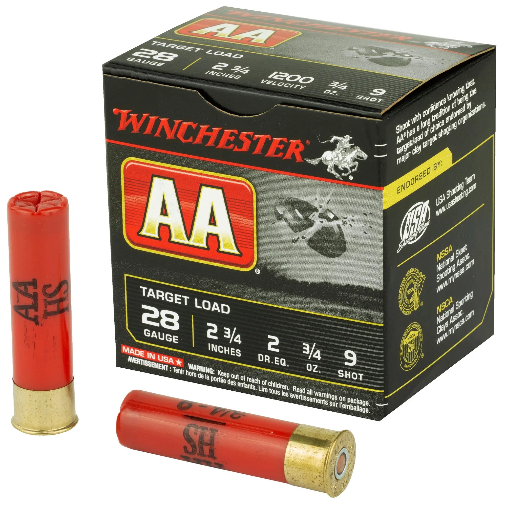 WIN AA 28GA 2.75" #9 25/250 - American Ordnance