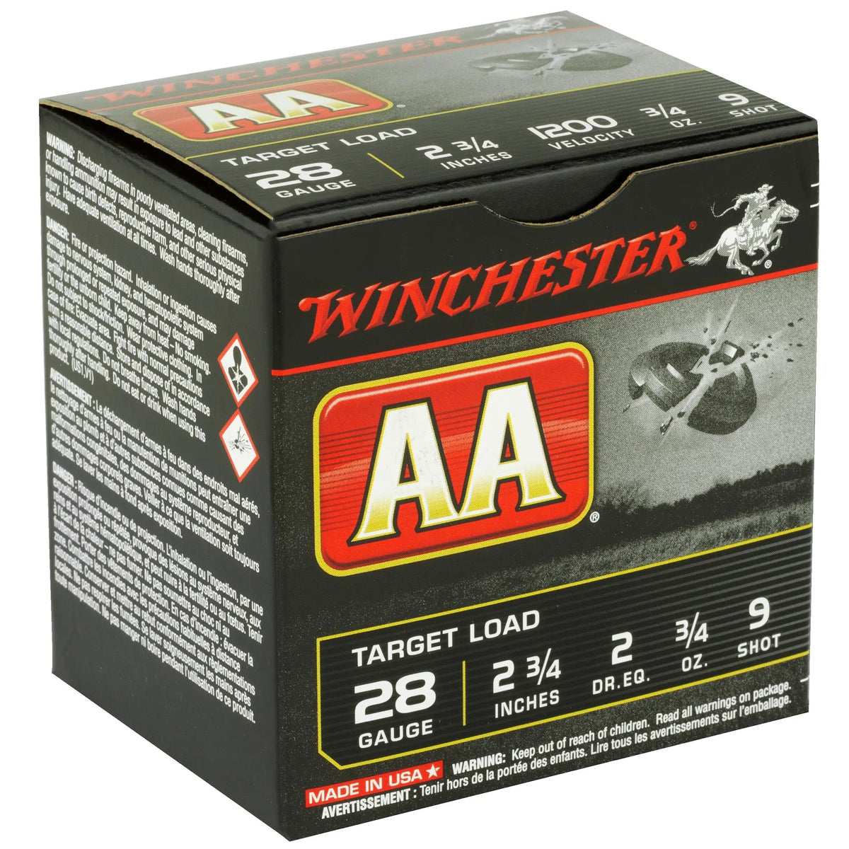 WIN AA 28GA 2.75&quot; #9 25/250 - American Ordnance