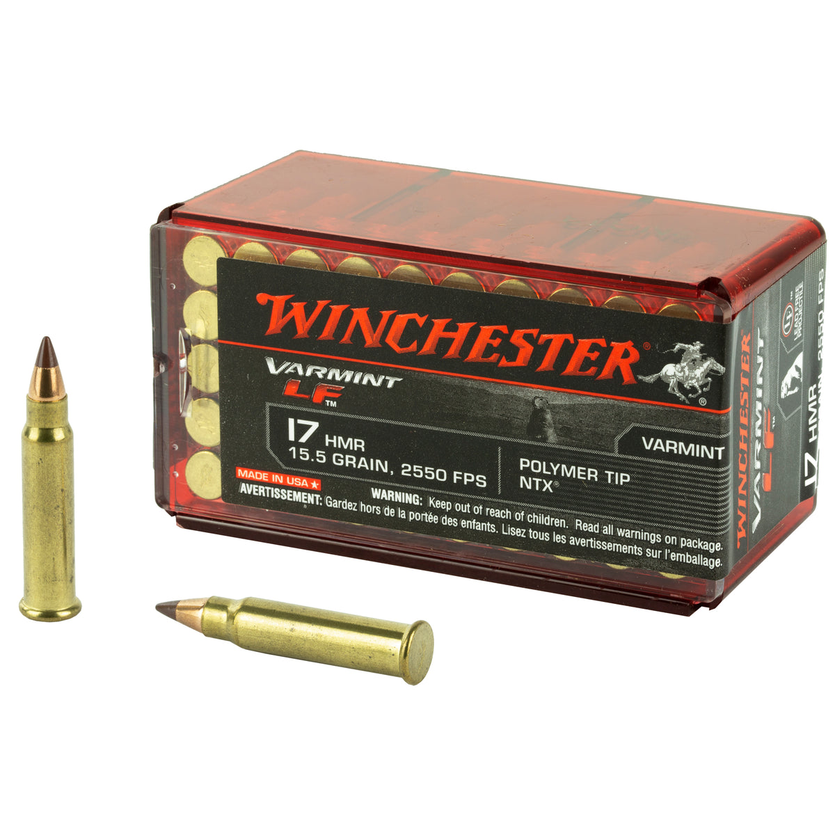 WINCHESTER VARMINT LF 17HMR 15.5GR NTX 50RD