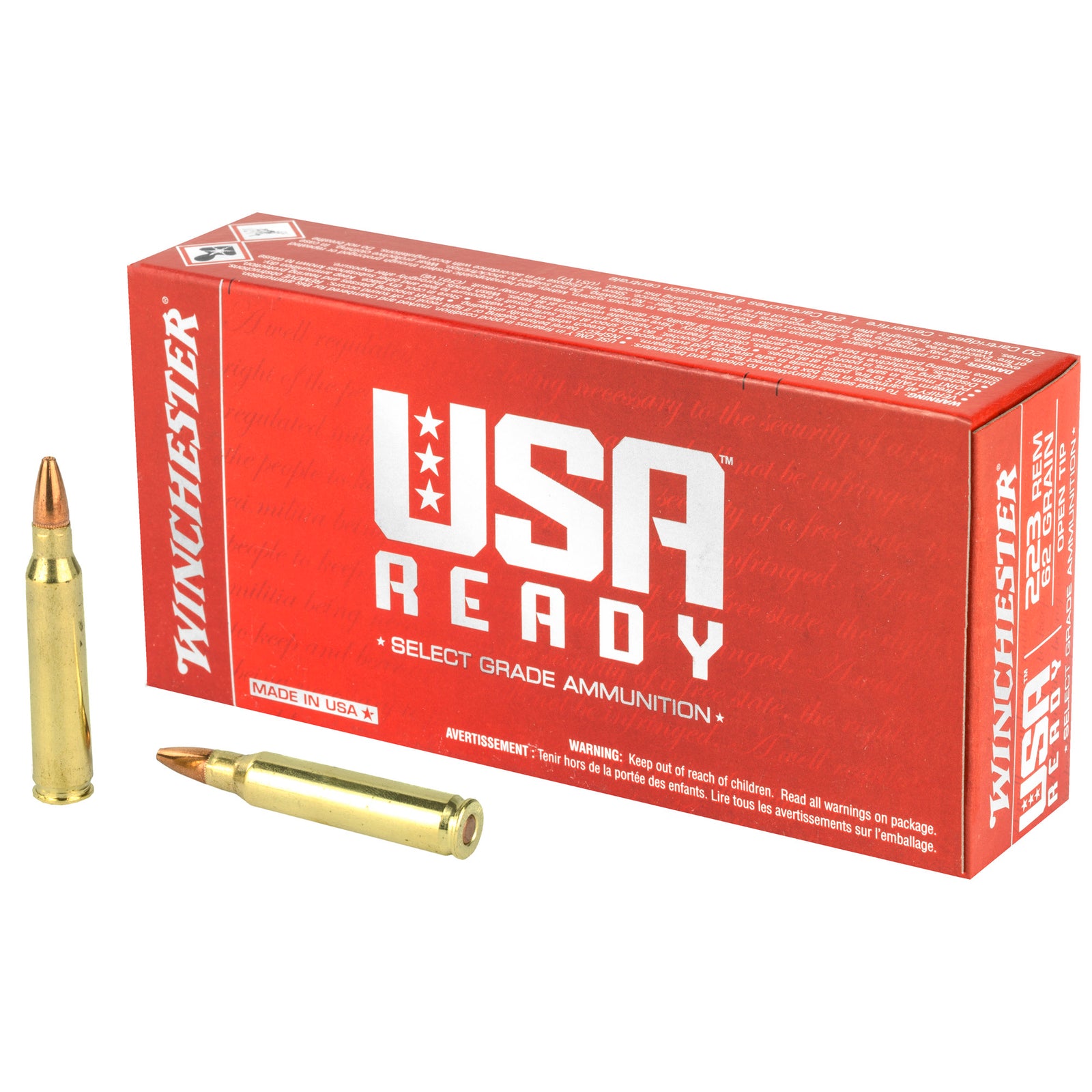 WIN USA RDY 223REM 62GR 20/200 - American Ordnance