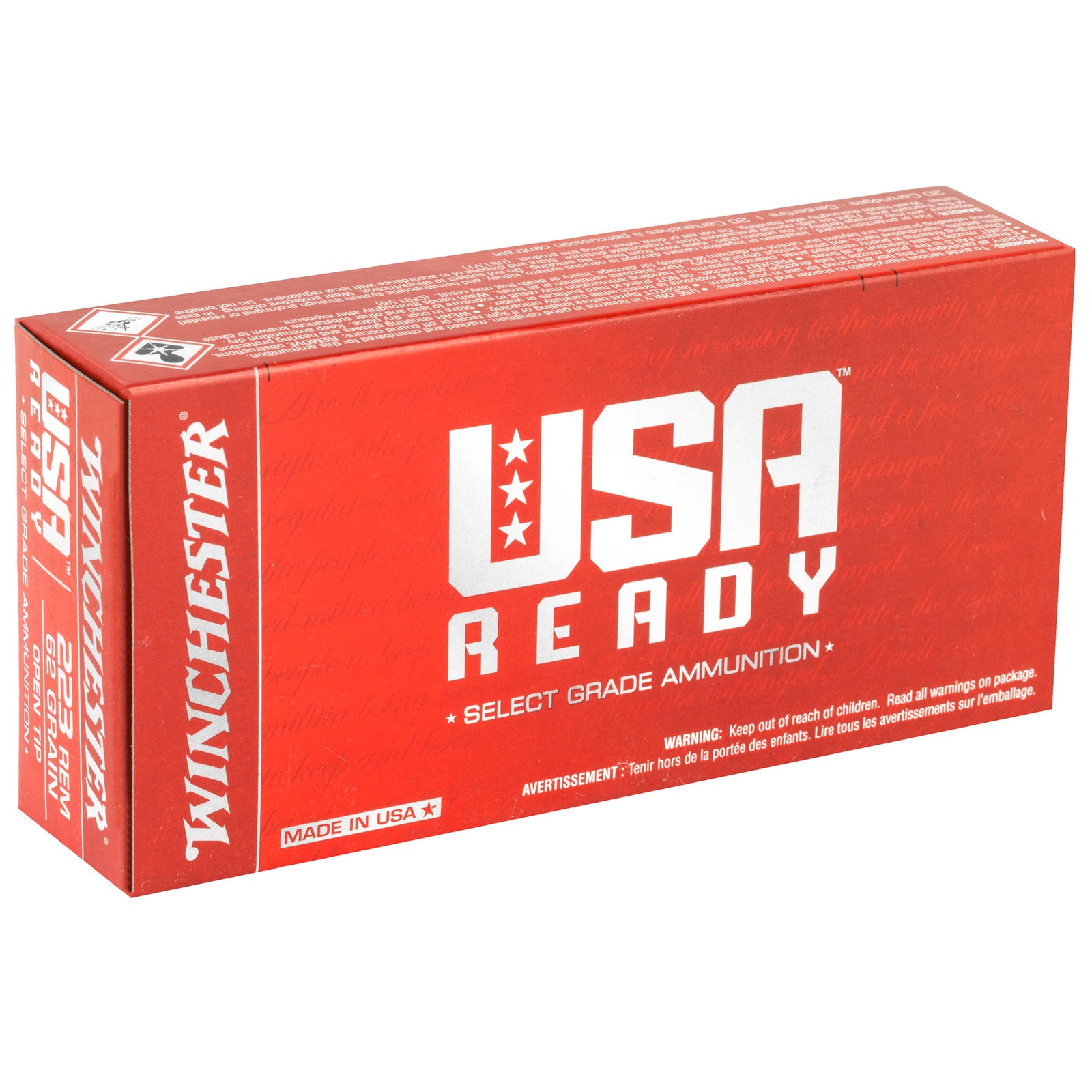 WIN USA RDY 223REM 62GR 20/200 - American Ordnance
