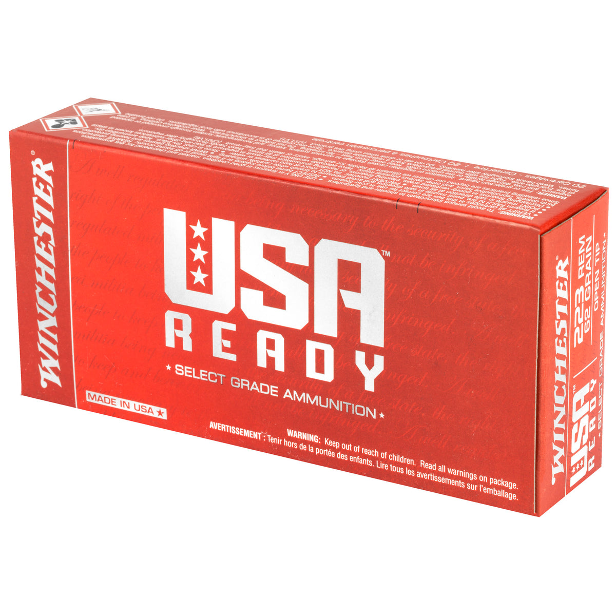 WIN USA RDY 223REM 62GR 20/200 - American Ordnance