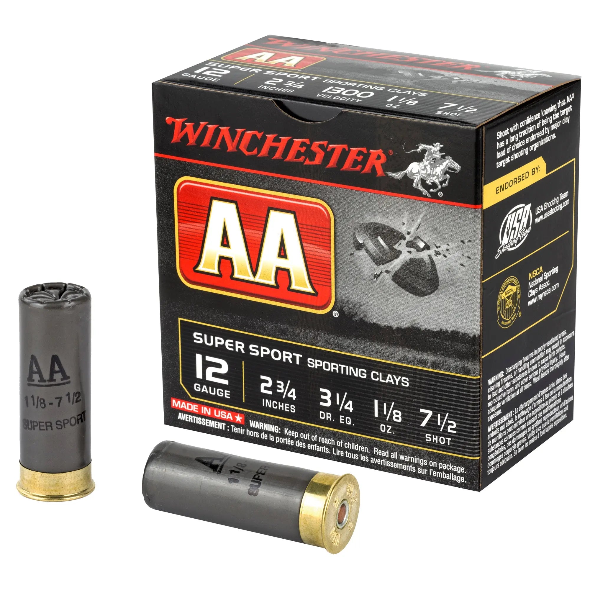 WIN AA SS 12GA 2.75" #7.5 25/250 - American Ordnance