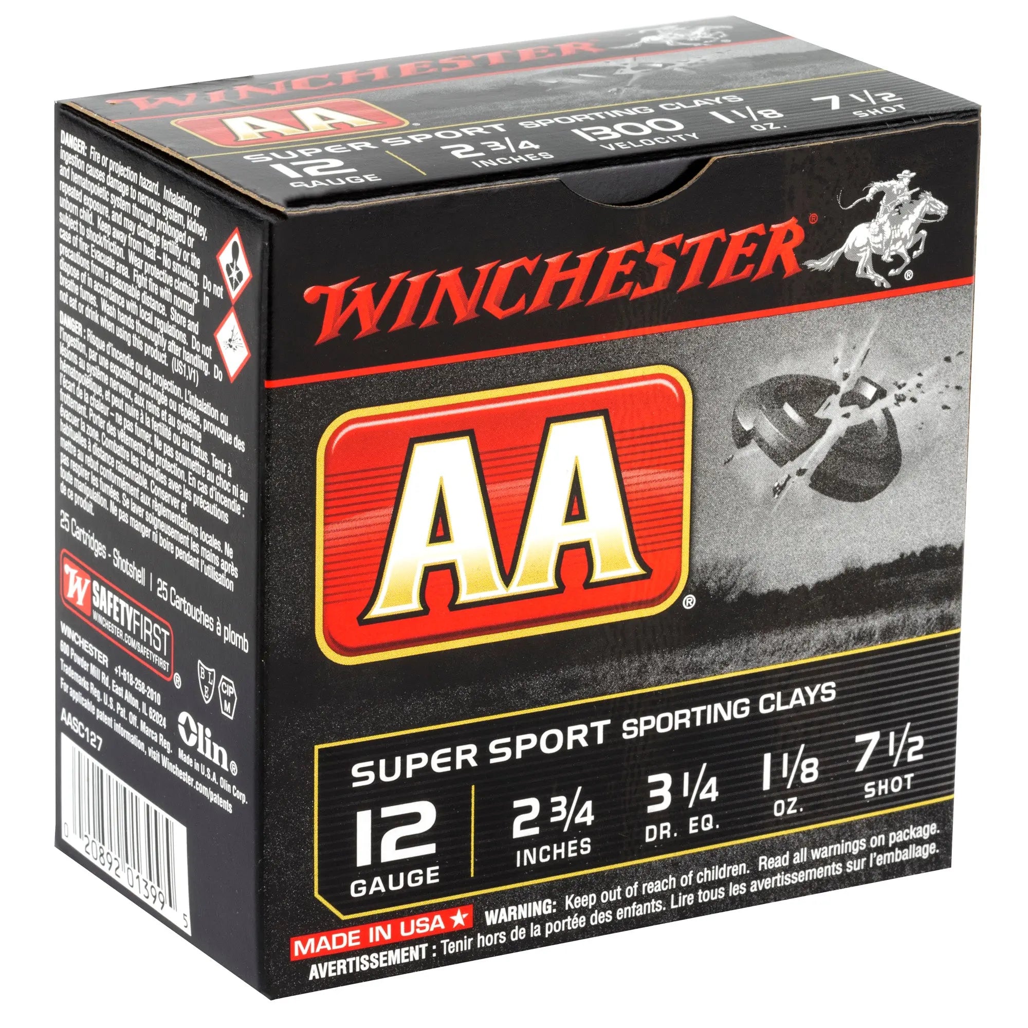 WIN AA SS 12GA 2.75" #7.5 25/250 - American Ordnance