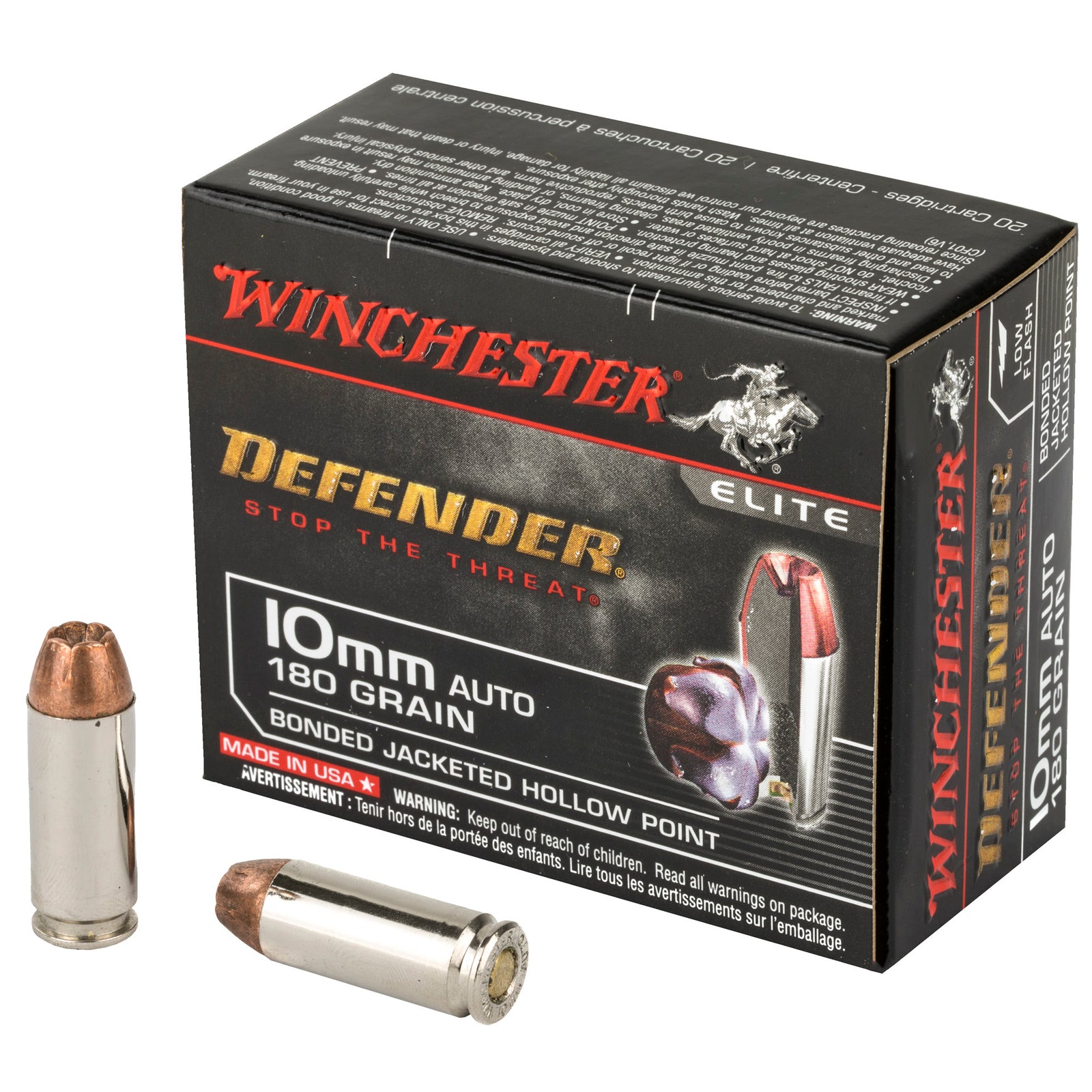 WIN DEFENDER 10MM 180GR BJHP 20/200 - American Ordnance