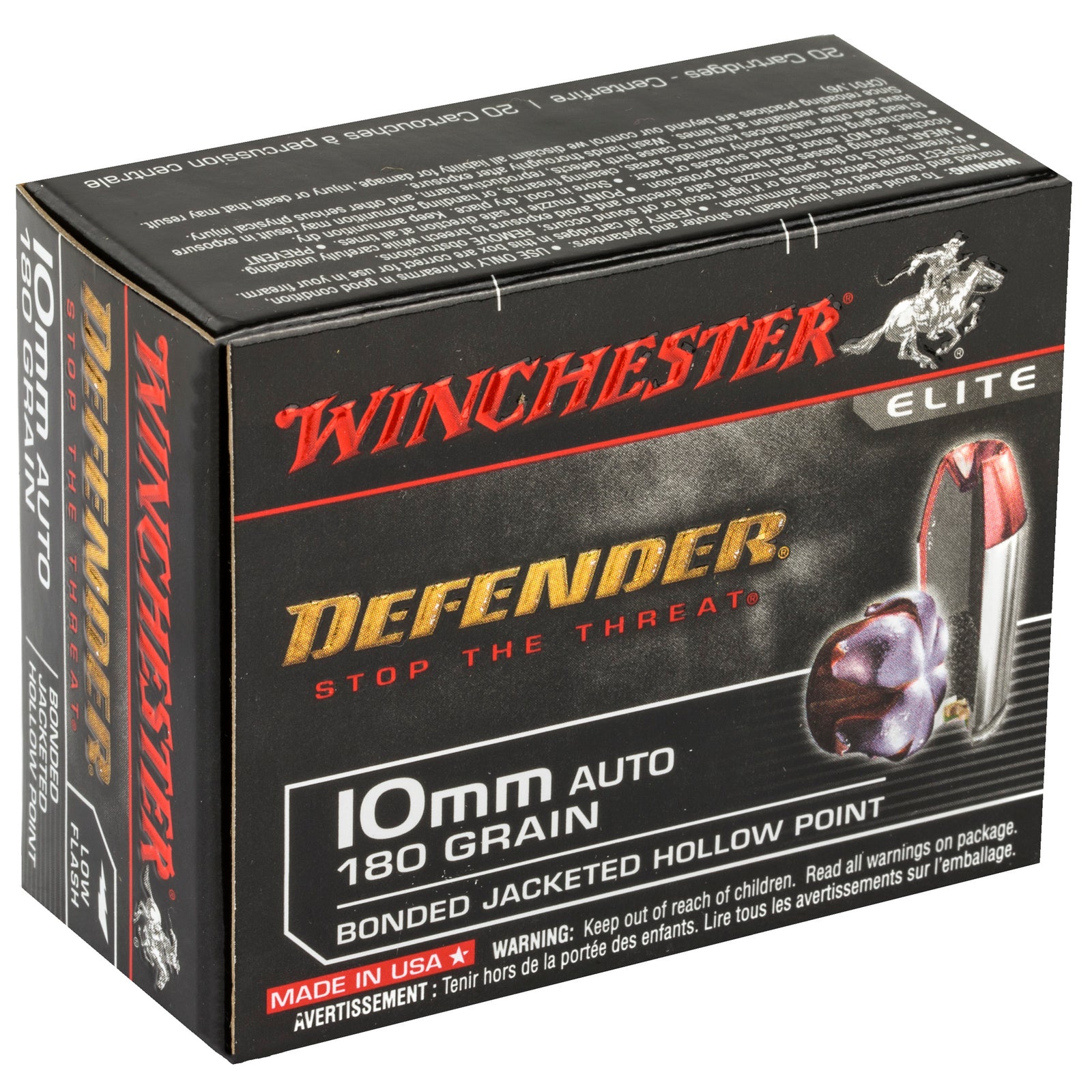 WIN DEFENDER 10MM 180GR BJHP 20/200 - American Ordnance