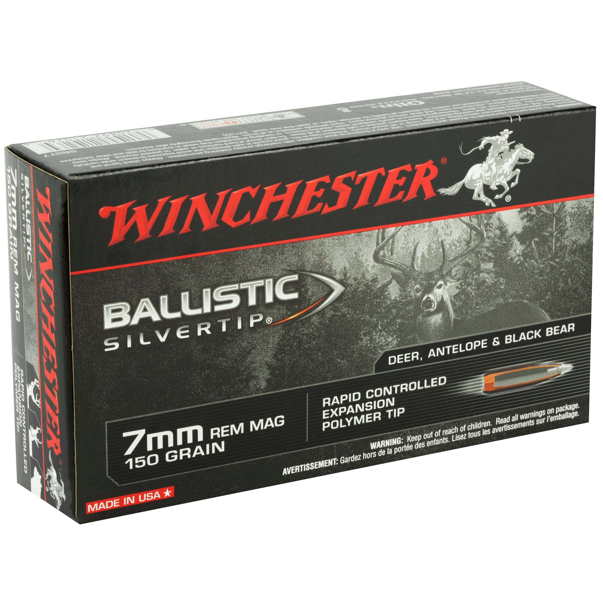 WIN BLSTC TIP 7MMREM 150GR 20/200 - American Ordnance