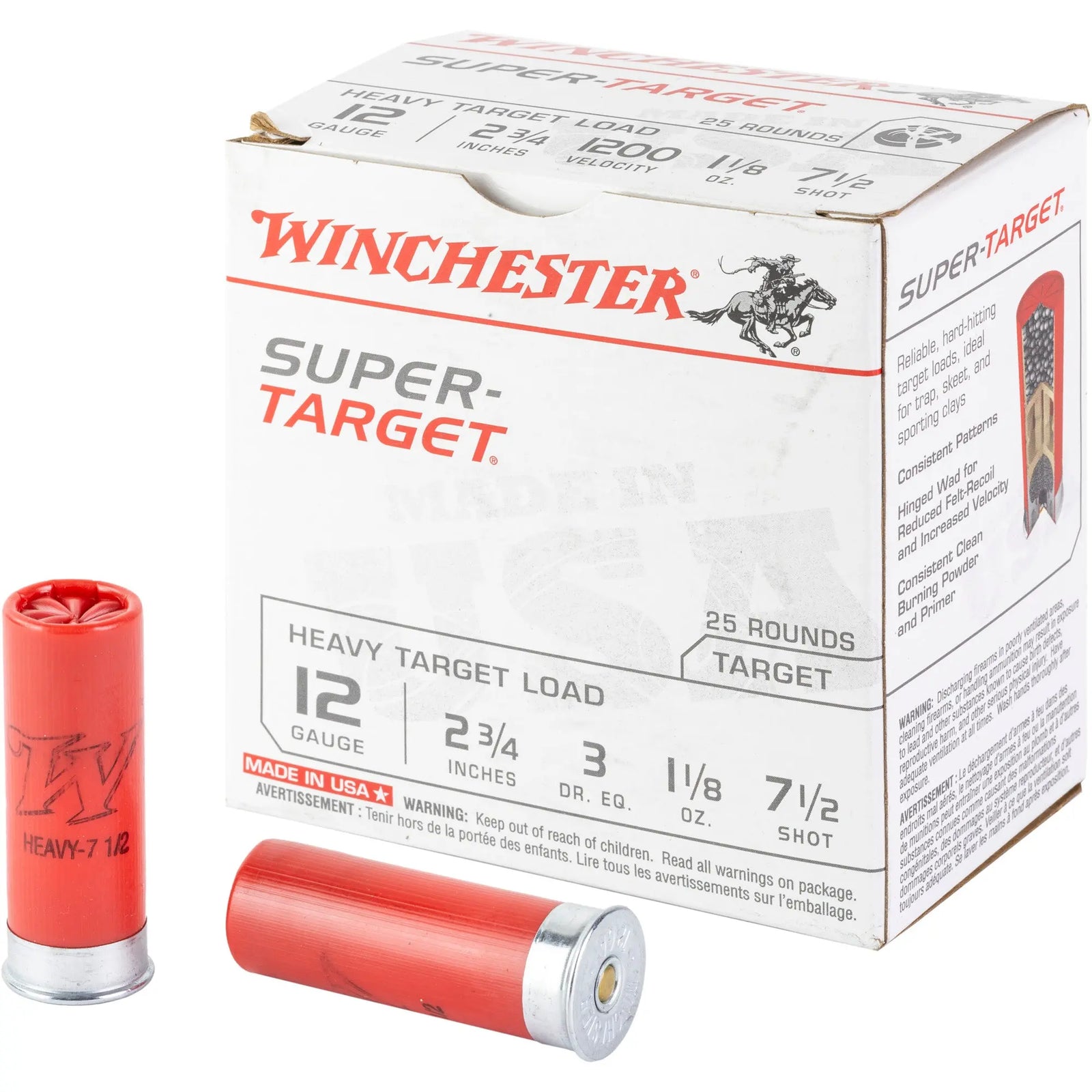 WIN SPTRGT HVY 12GA 2.75 #7.5 25/250 - American Ordnance