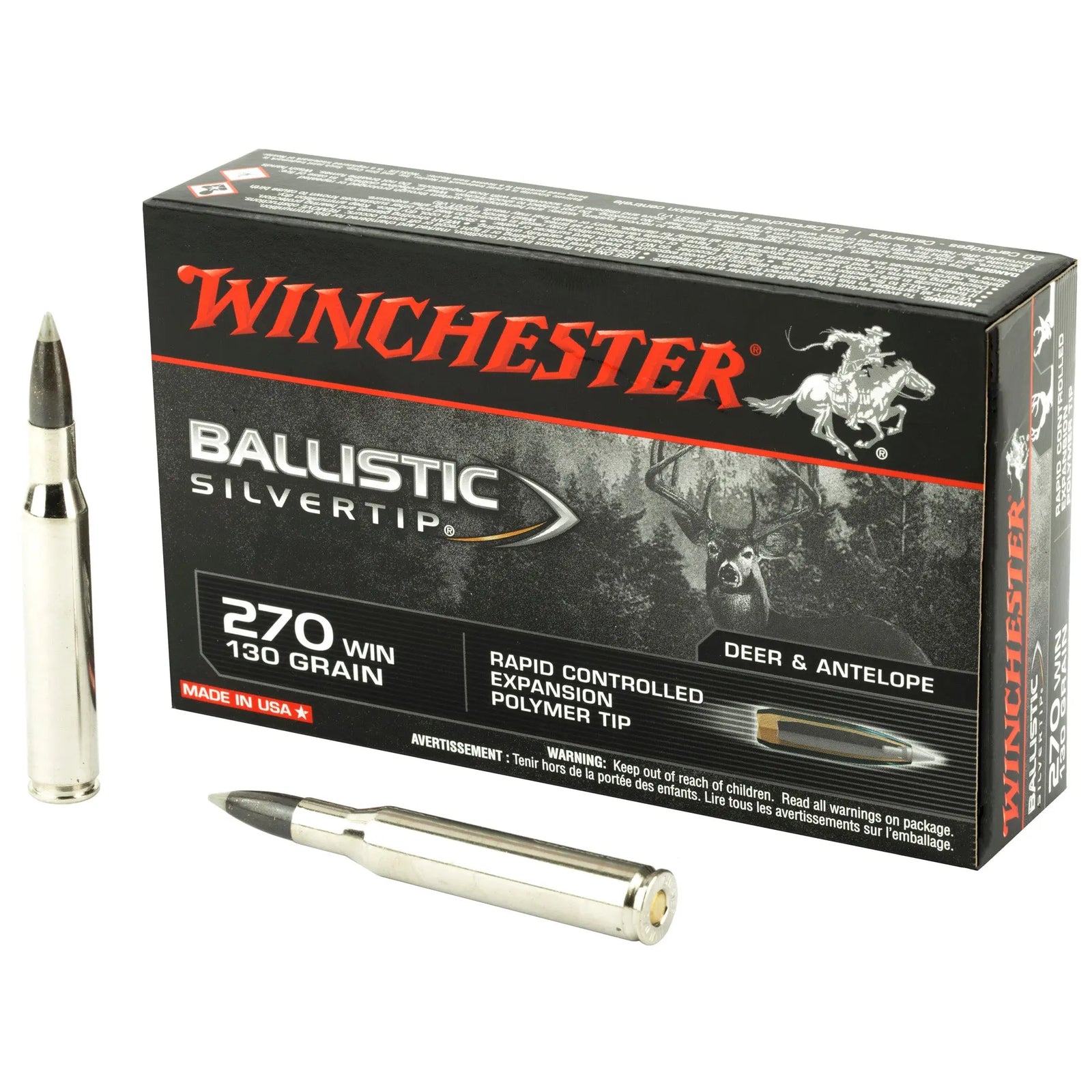 WIN BLSTC TIP 270WIN 130GR 20/200 - American Ordnance