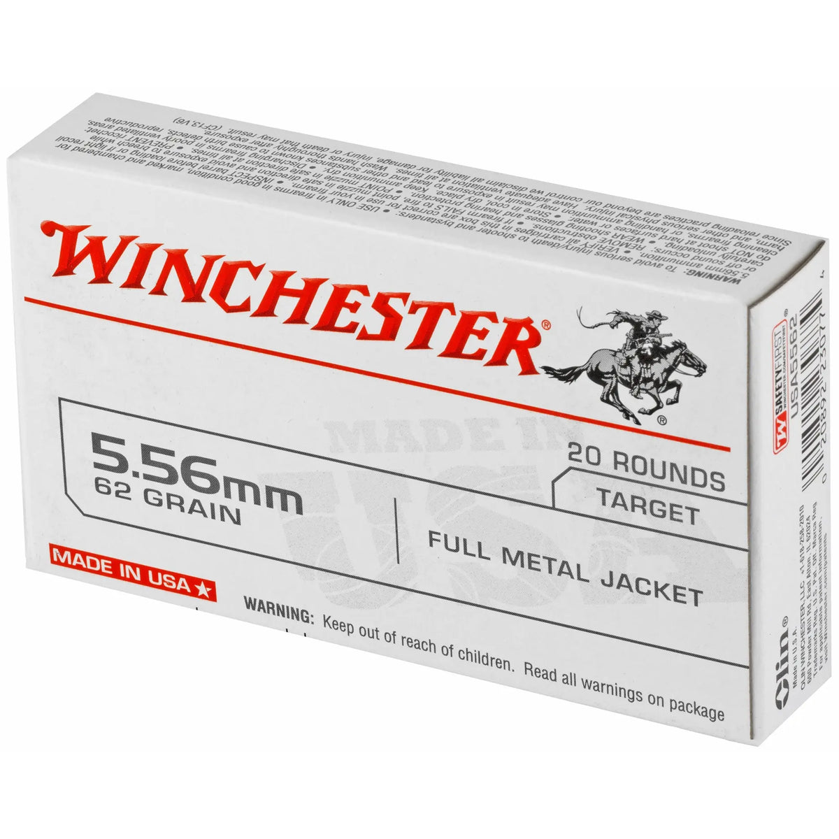 WIN 556MM 62GR FMJ USA 20/1000 - American Ordnance