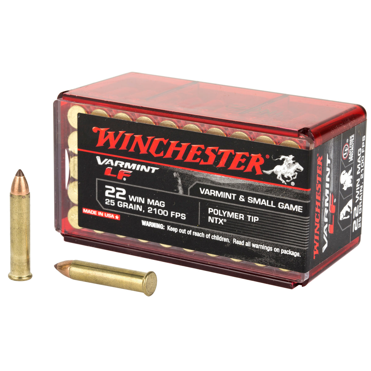 WINCHESTER VARMINT LF 22WMR 25GR NTX 50RD