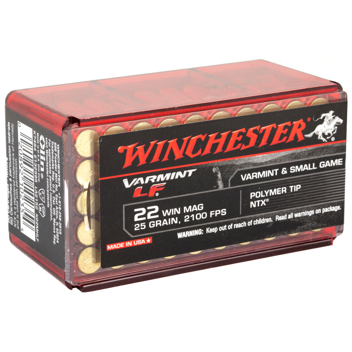 WINCHESTER VARMINT LF 22WMR 25GR NTX 50RD