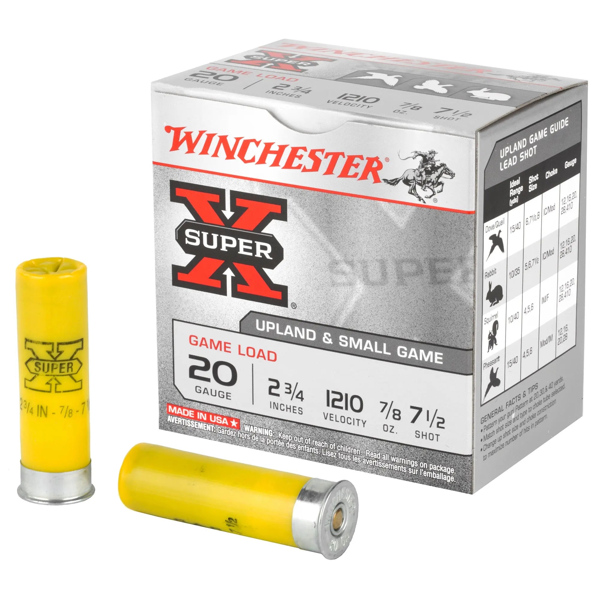 WIN SPRX 20GA 2.75" #7.5 25/250 - American Ordnance