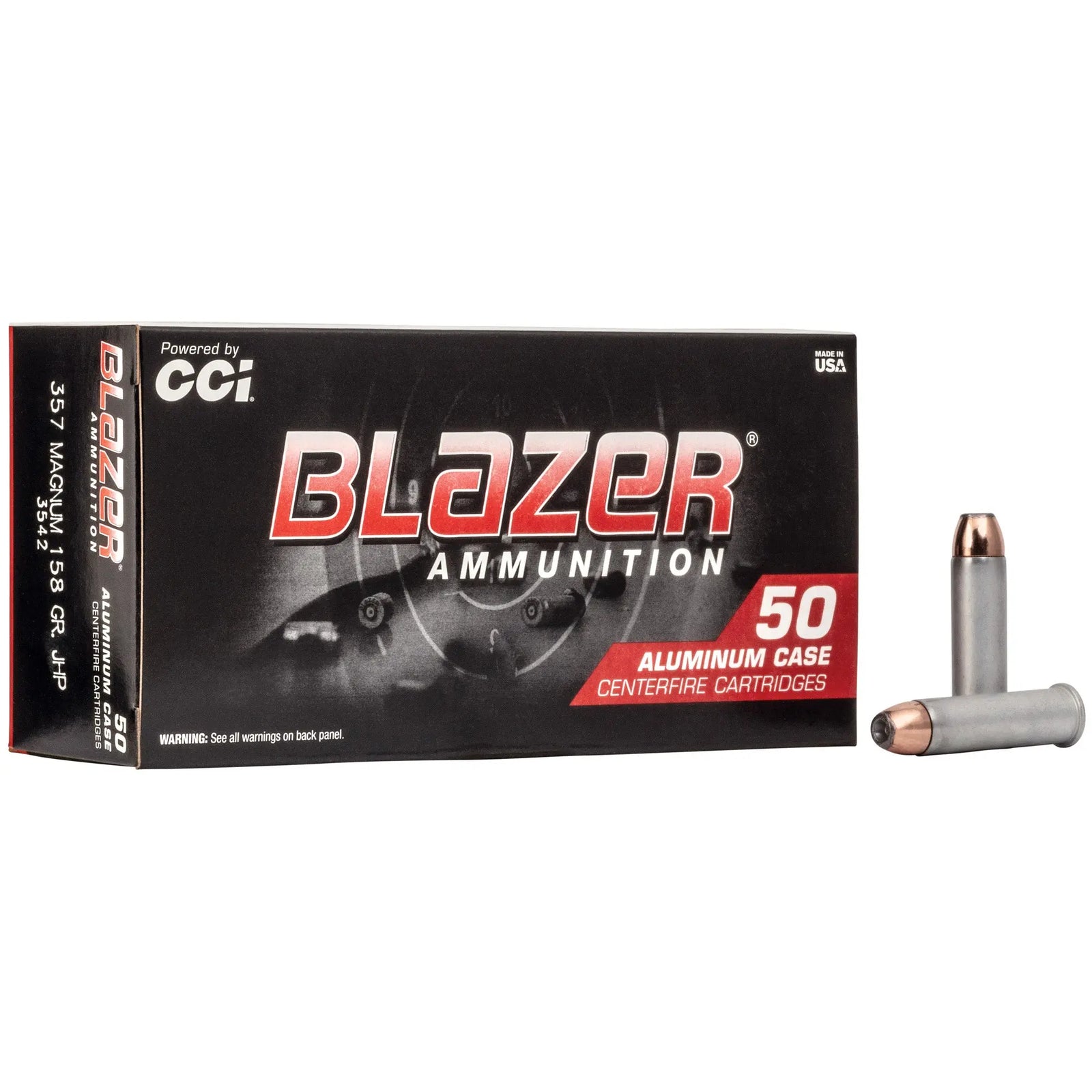 BLAZER 357MAG 158GR JHP 50/1000 - American Ordnance