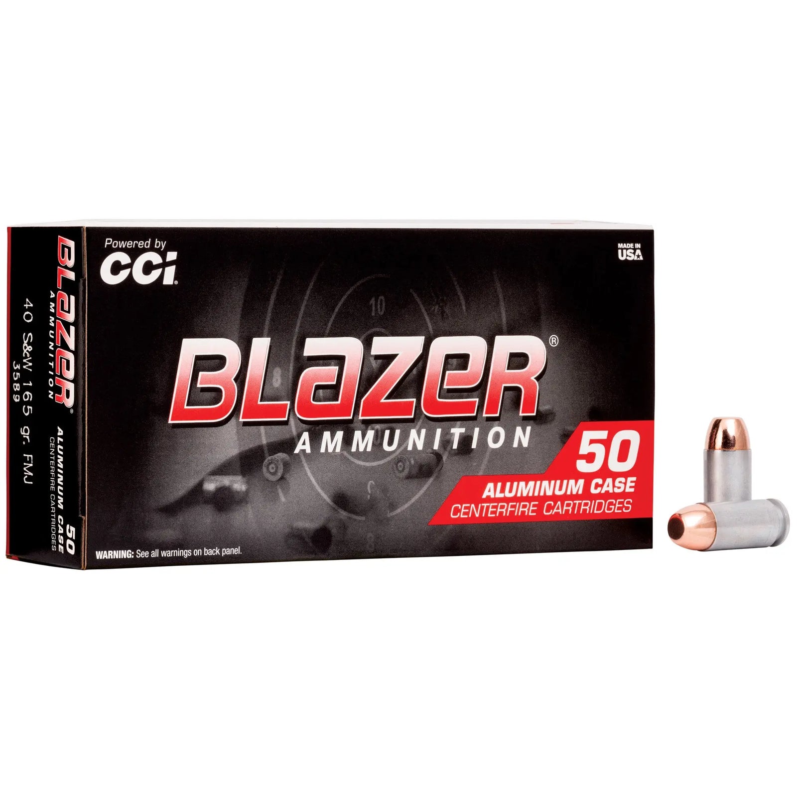 BLAZER 40SW 165GR FMJ 50/1000 - American Ordnance