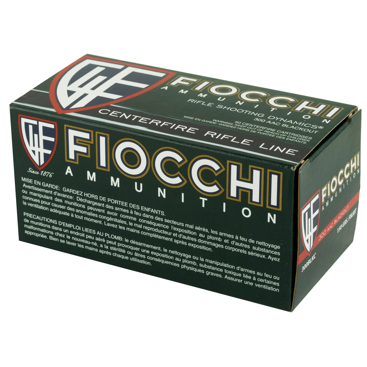 FIOCCHI 300BLK 150GR FMJBT 50/500 - American Ordnance