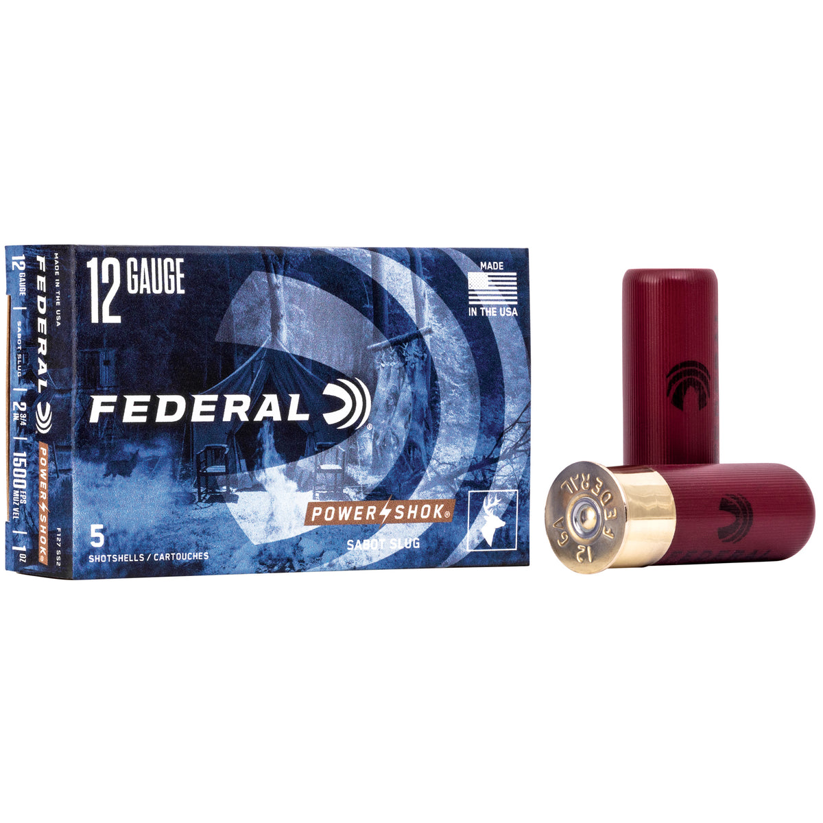FEDERAL PWRSHK 12GA 2.75 SABOT SLG 5RD