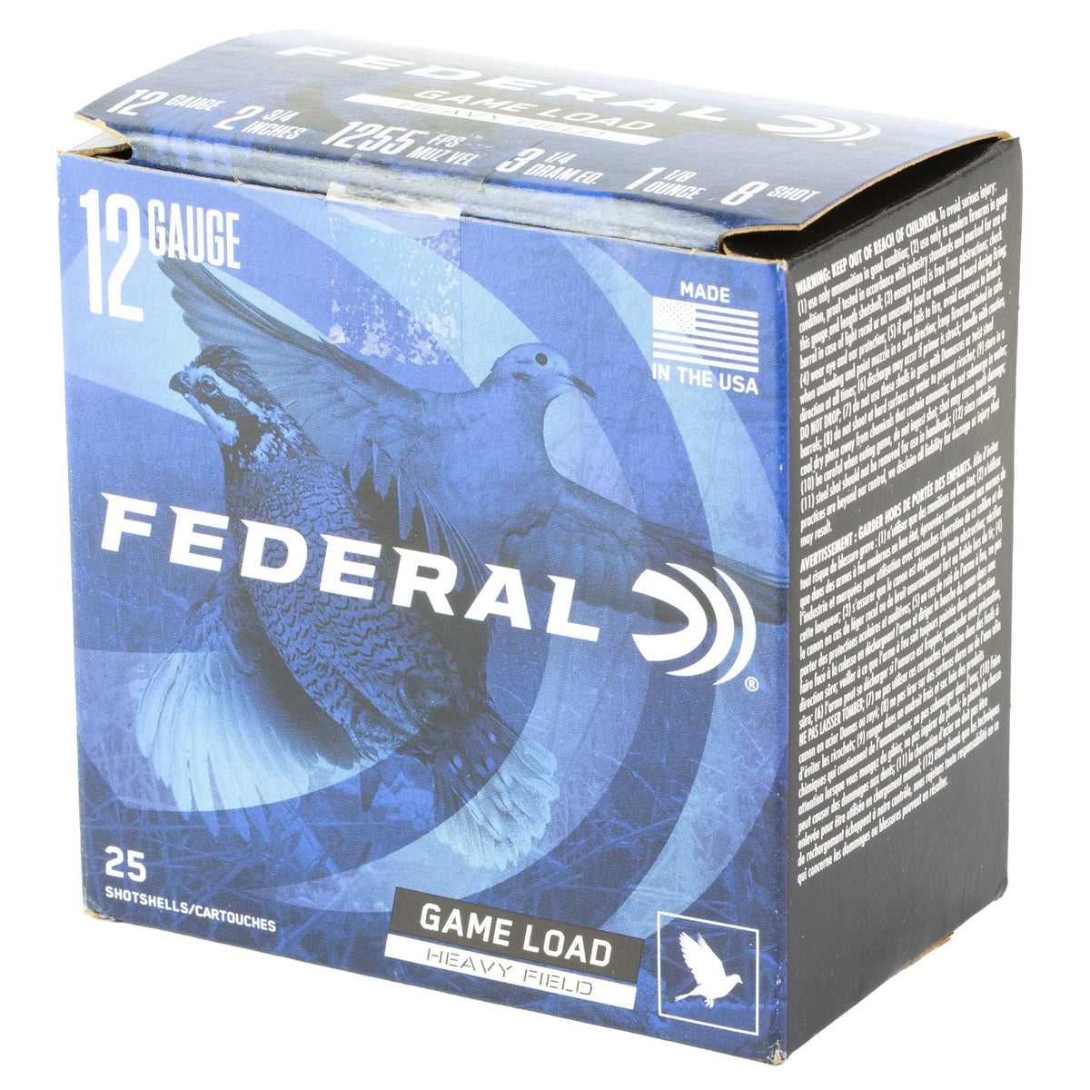 FED GAME LOAD 12GA 2.75&quot; #8 25/250 - American Ordnance