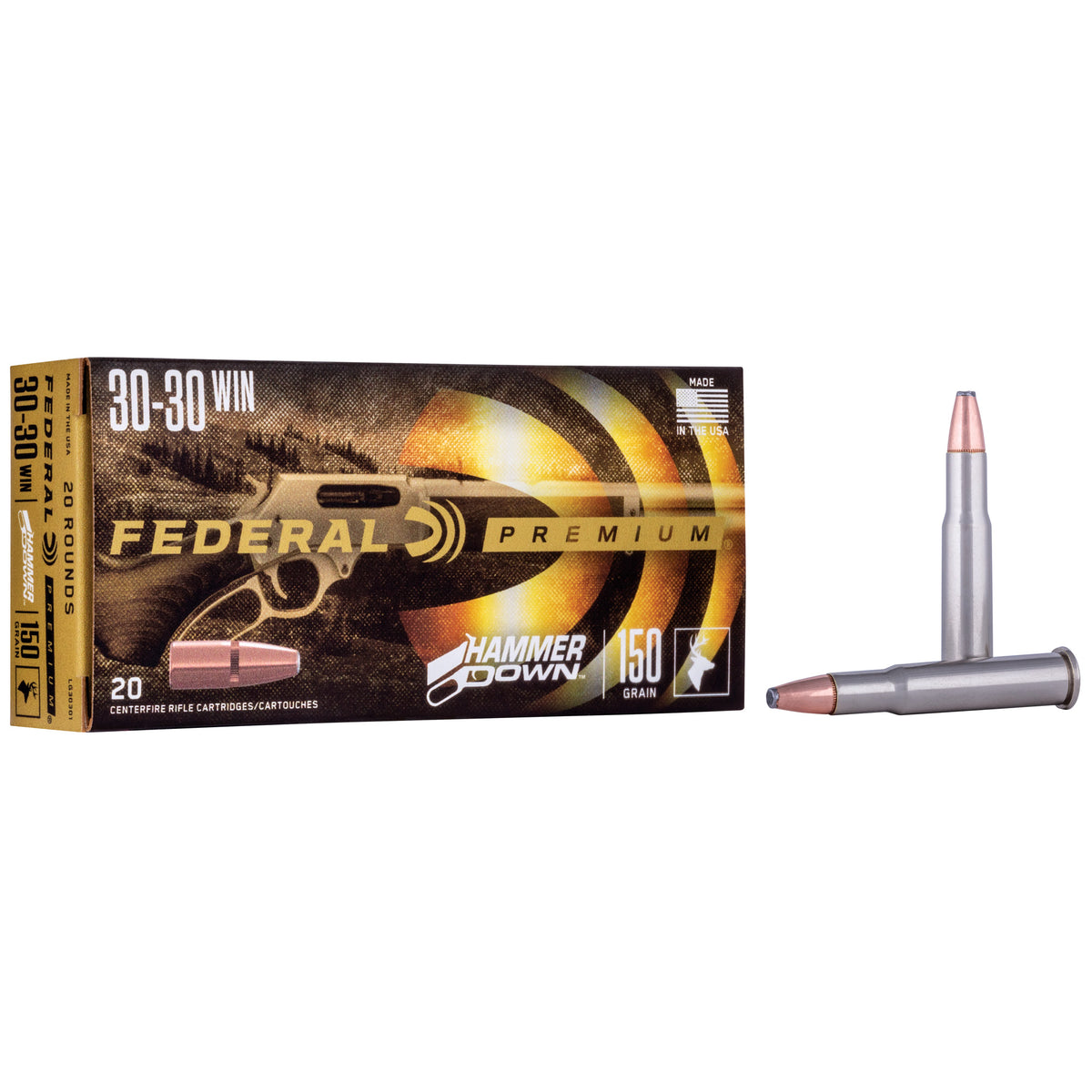 FED HMR DWN 30-30WIN 150GR SP 20/200 - American Ordnance